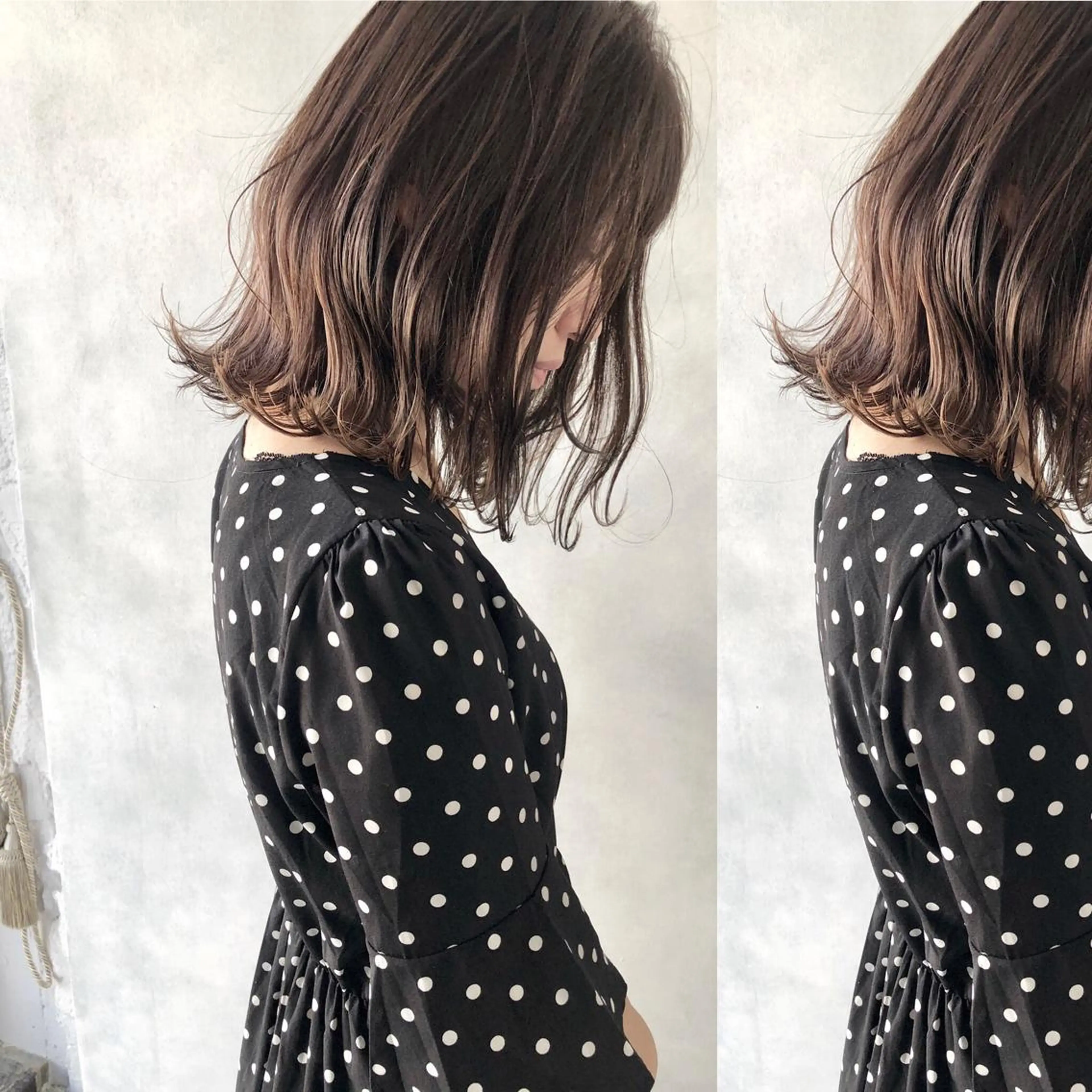 ミディアム 外国人風カラー ハイライト 小澤大輔 YOLO hairのヘアスタイル