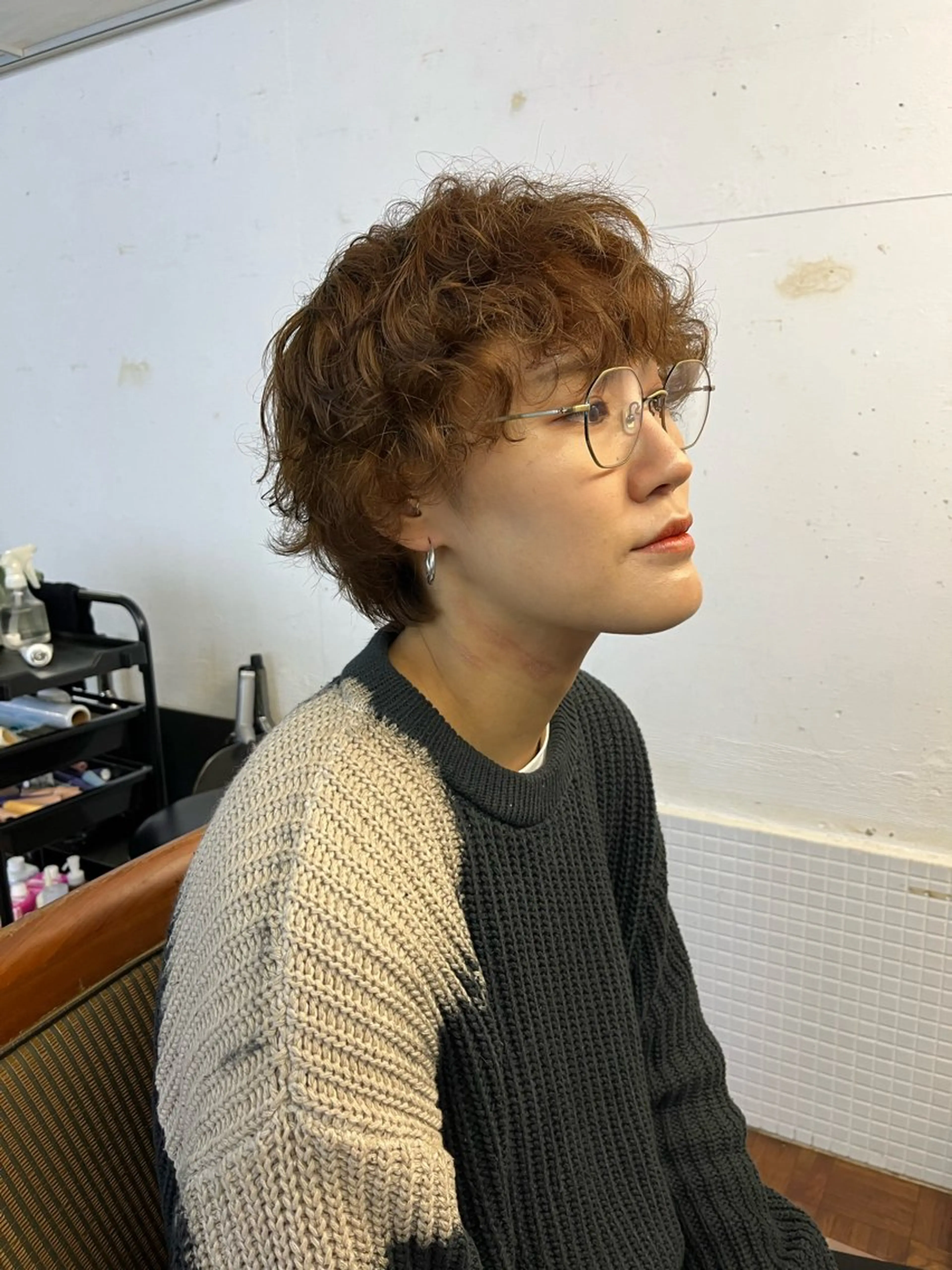 ショート パーマ カット パーマ NOUN所属・eri kinjoのヘアスタイル