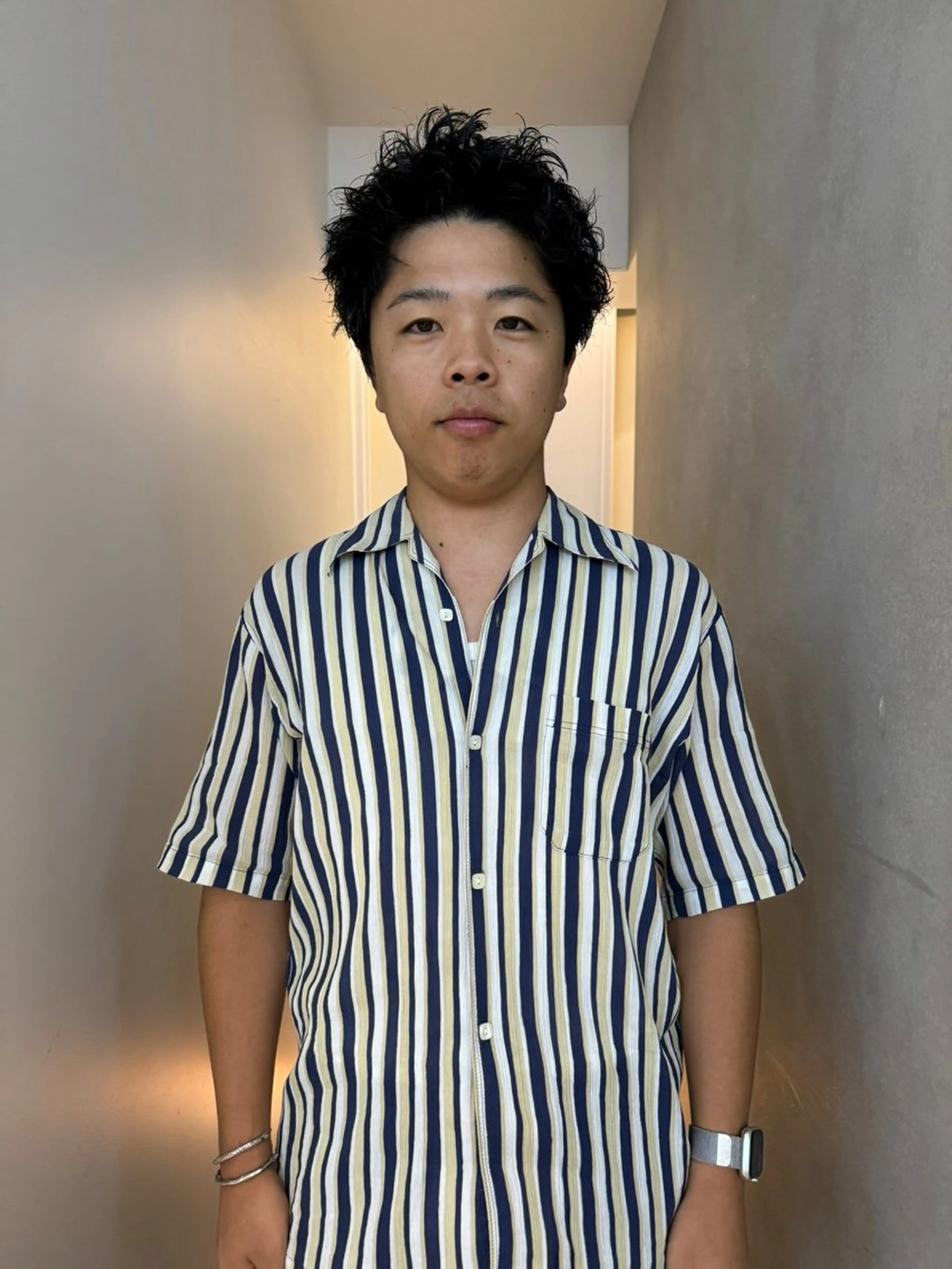 ショート パーマ メンズ カット パーマ 🇰🇷カルマパーマ kaito🇰🇷のヘアスタイル