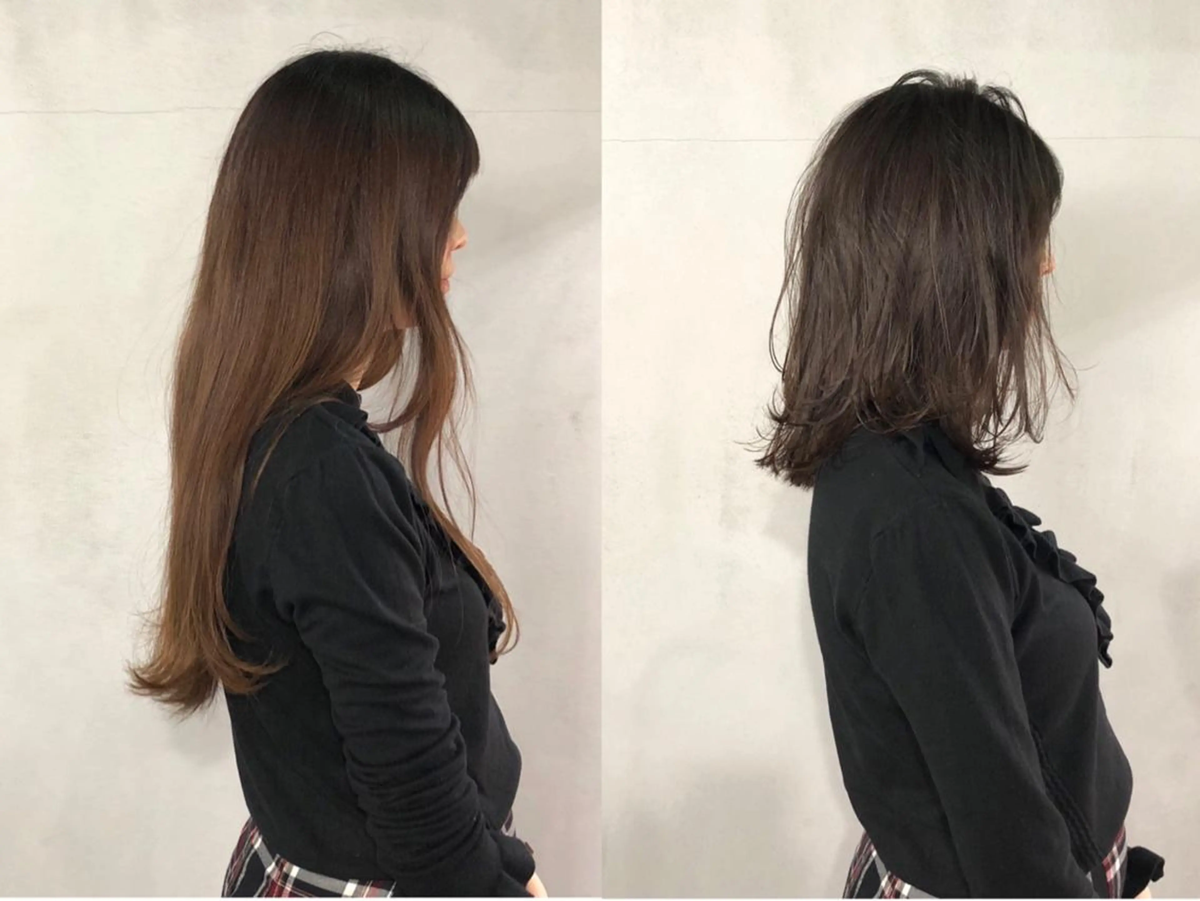 ミディアム カラー ミディアムレイヤー レイヤーカット カット ヘアカラー ボブ/ショート/ 白髪染め/メンズ葛西のヘアスタイル