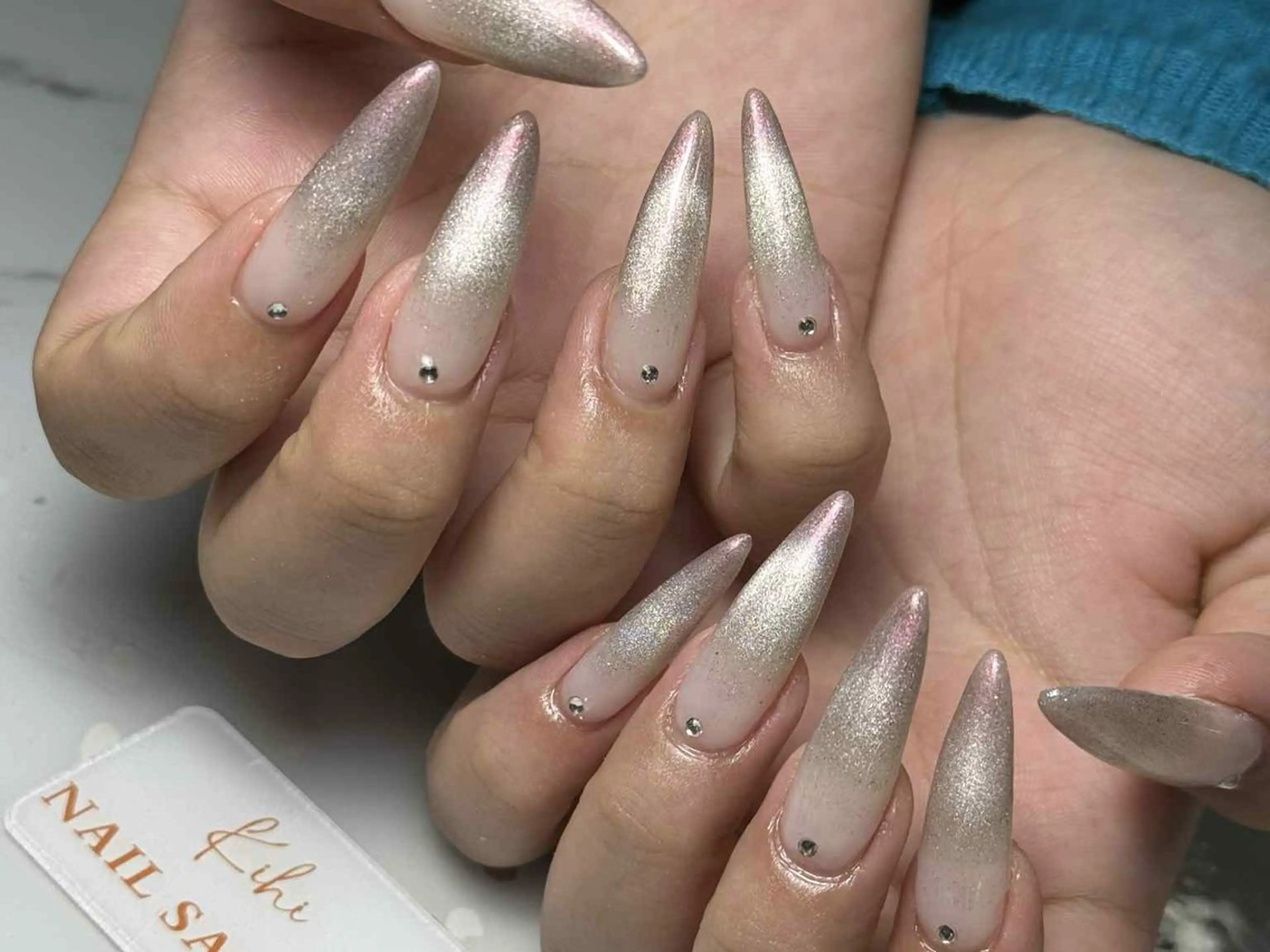 ネイル アートネイル フレンチネイル ジェルネイル グラデーション 韓国ネイル ハンドネイル Nail Salon Kihi さくらのネイルデザイン