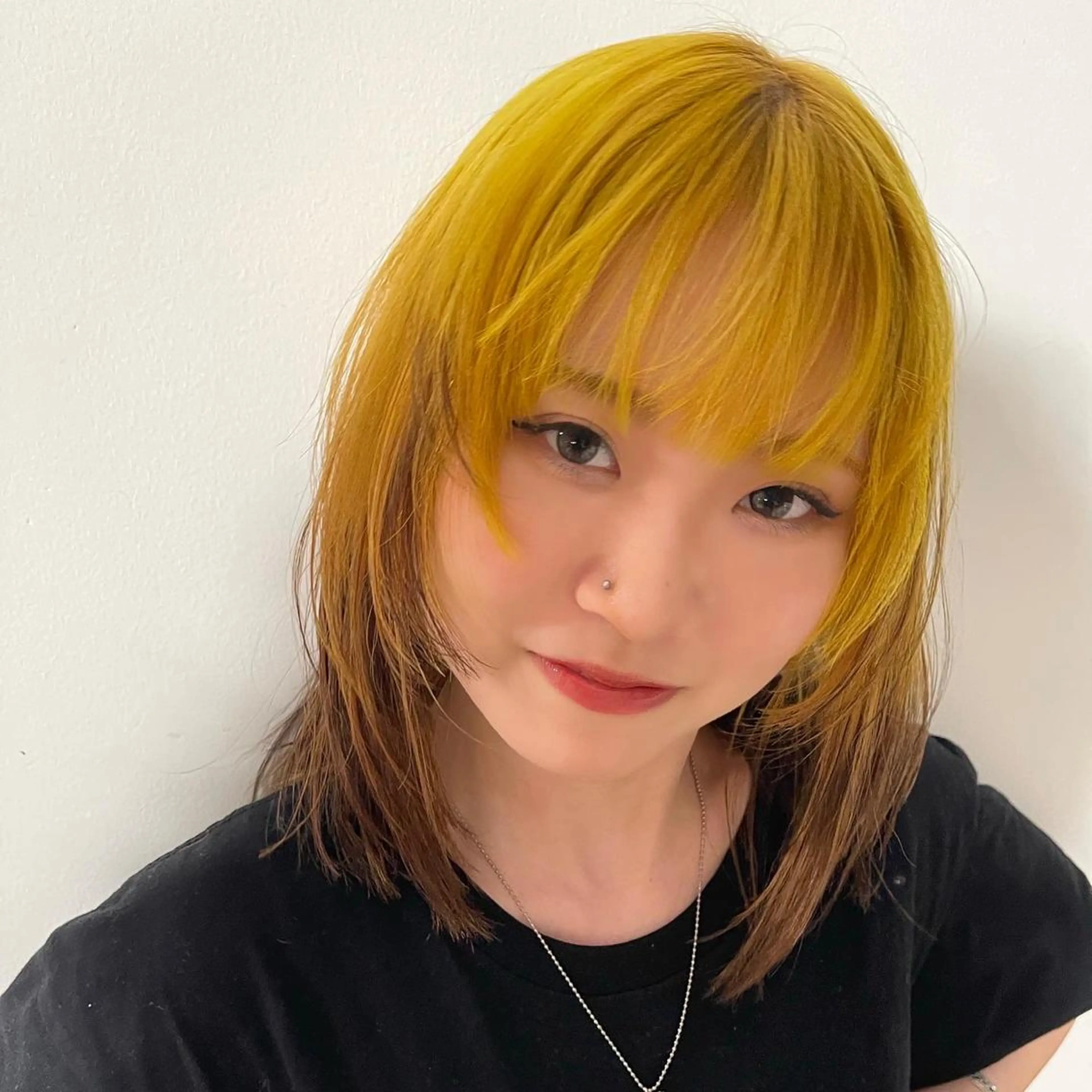 ミディアム 外国人風カラー ハイライト レイヤーカット 似合わせカット ウルフカット メンズケアブリーチ 特化🔥村田のヘアスタイル