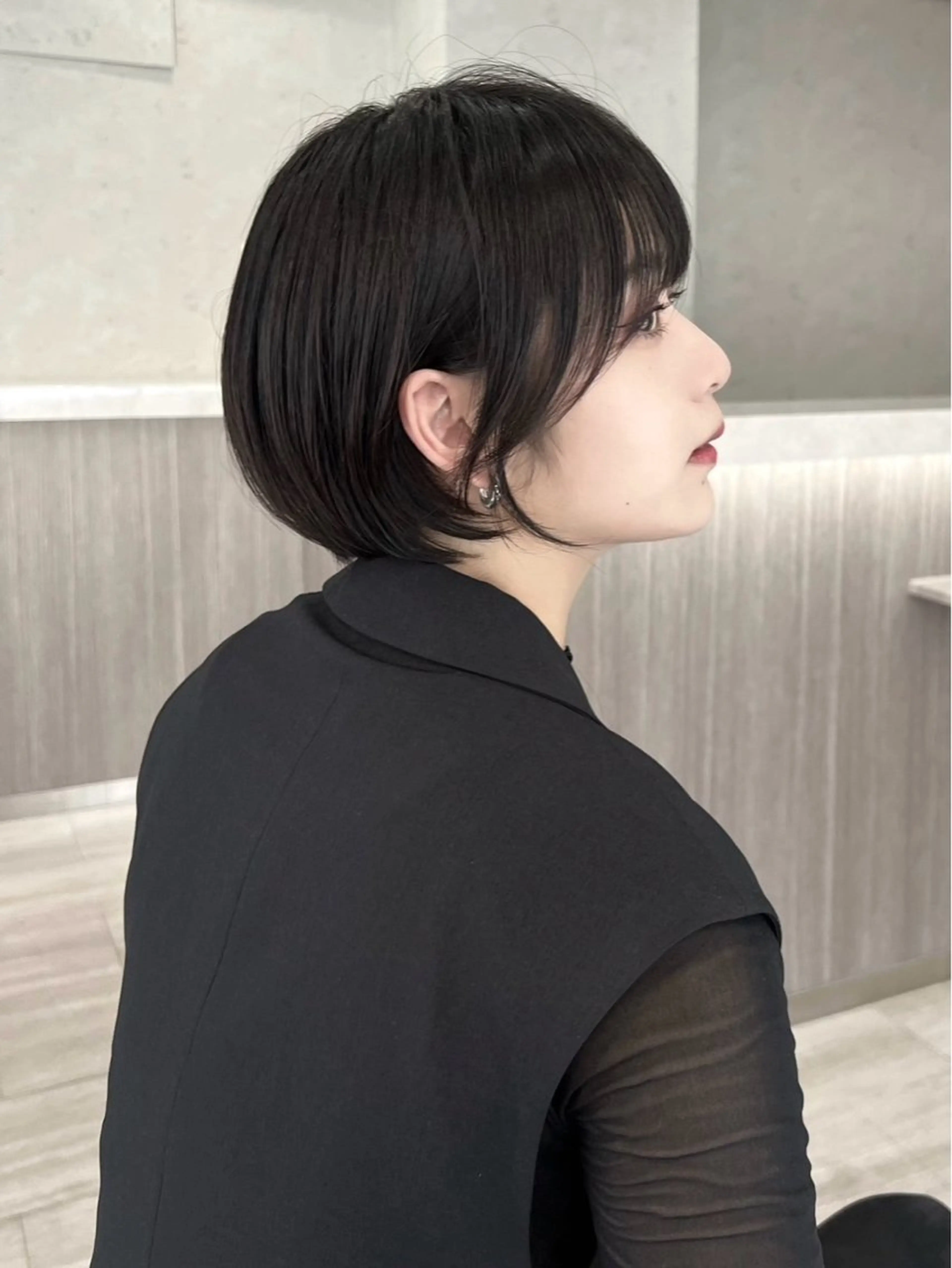 ショート ボブ ショートヘア メンズ特化 刈り上げない/金井のヘアスタイル