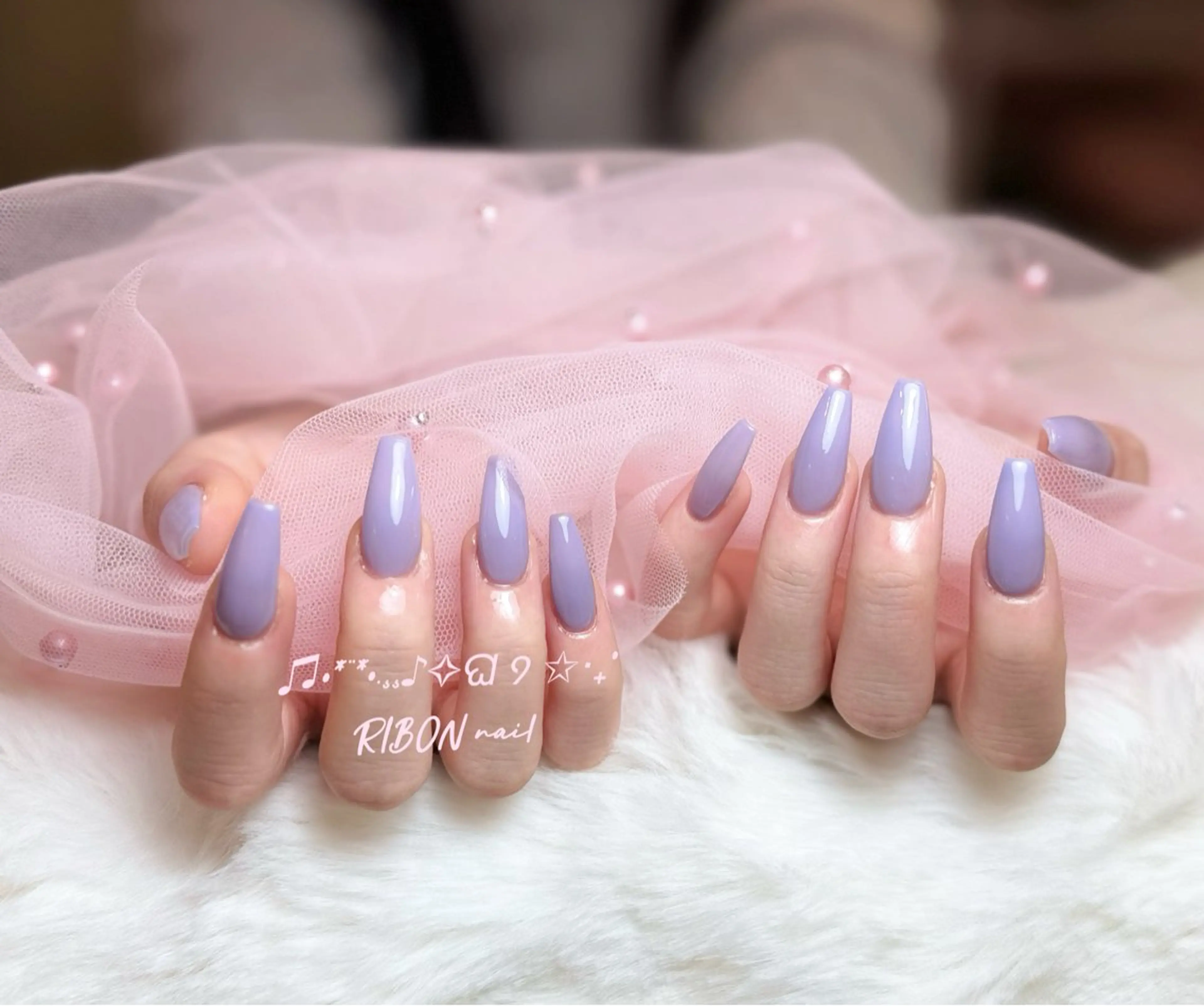 ネイル アートネイル 成人式 長さ出し キラキラネイル ロングネイル ハンドネイル RIBONネイルサロン所属・RIBON nail salonのネイルデザイン