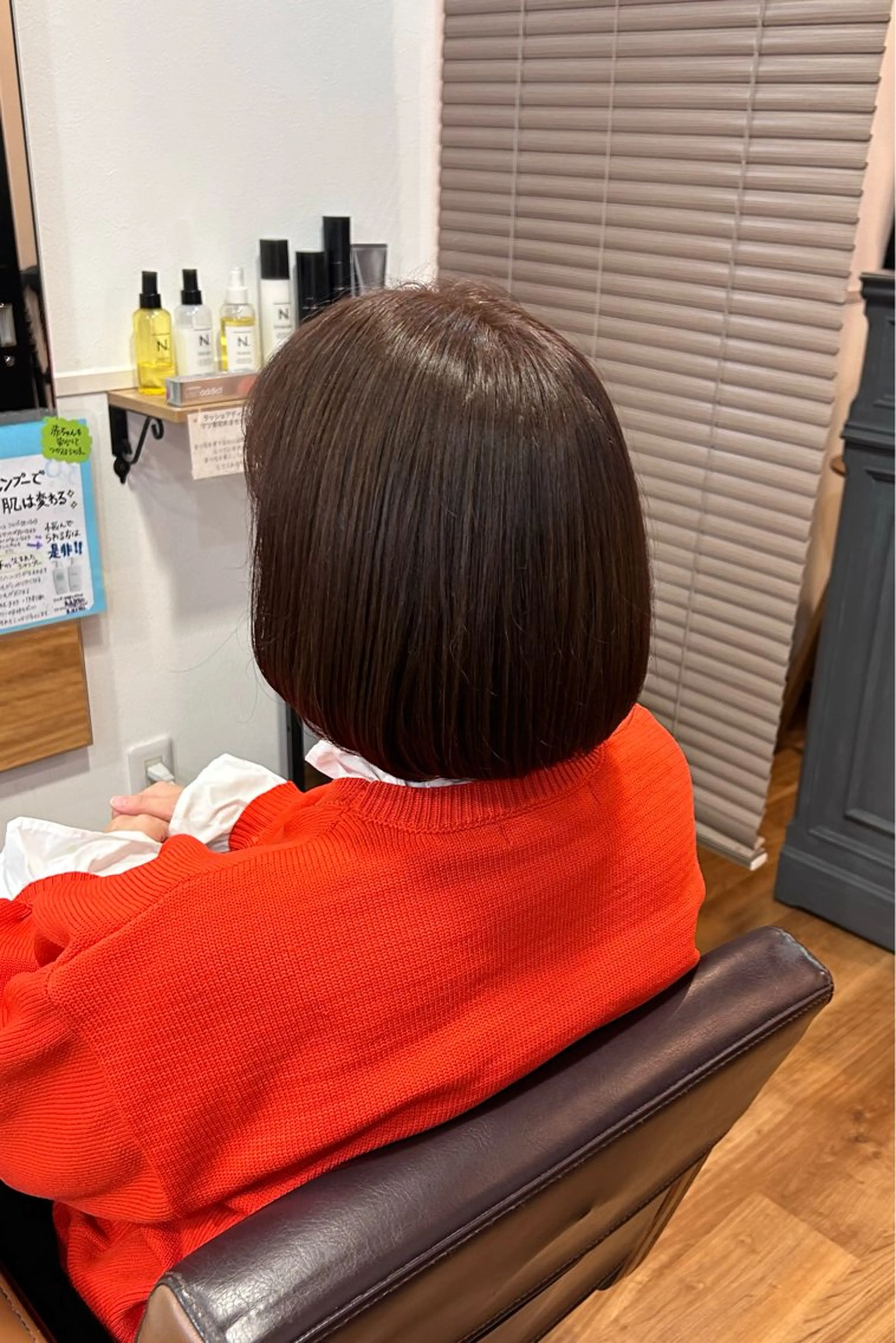 ミディアム カラー ブリーチ ブラウンカラー ブリーチなしカラー ピンクカラー ピンクブラウン flower所属・原田 歩実のヘアスタイル