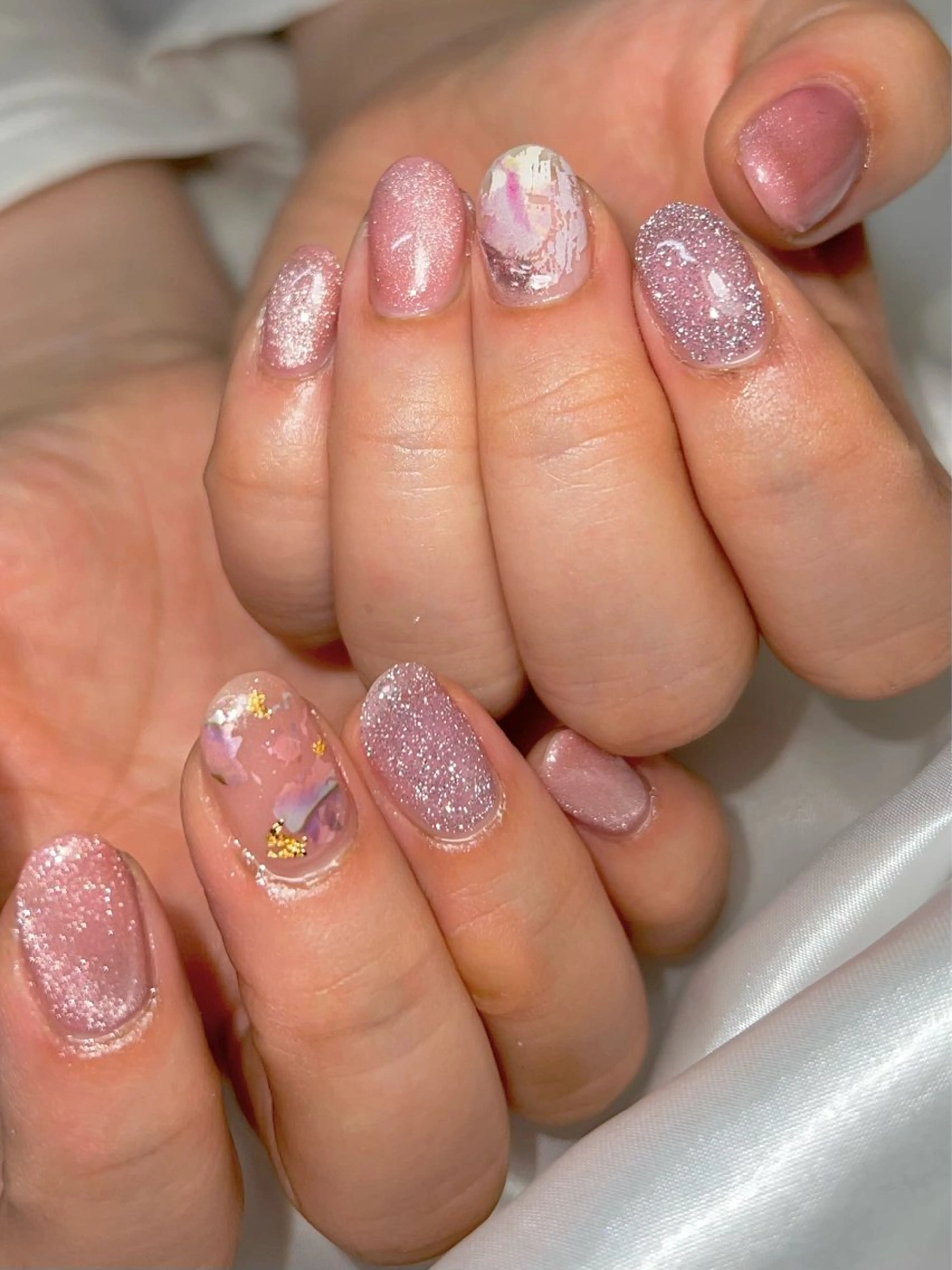 ネイル キラキラネイル ハンドネイル Nail Salon&School REPLENDA所属・REPLENDA/ azusa(石井梓)のネイルデザイン
