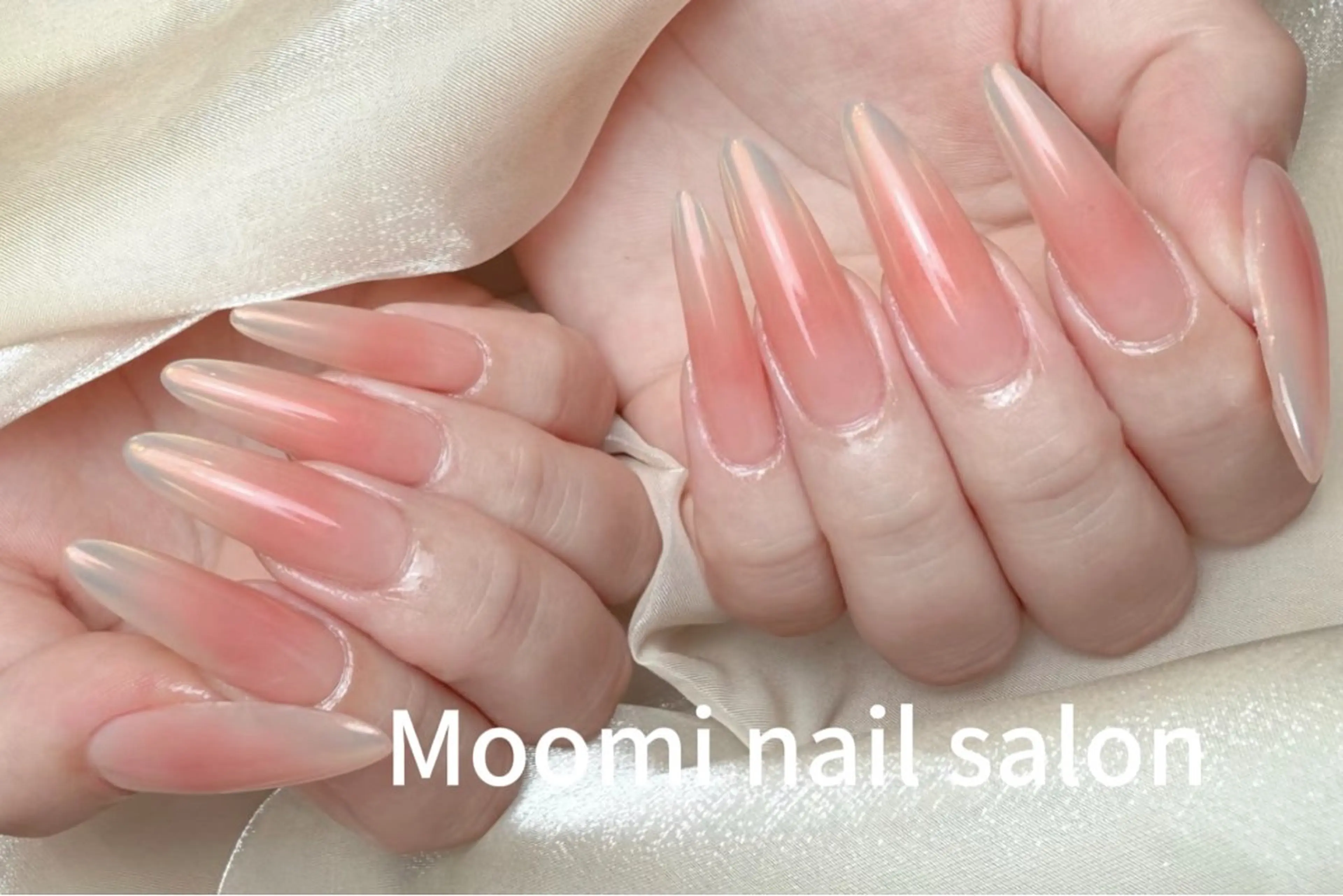 ロング ハンドネイル Moomi あずりのネイルデザイン