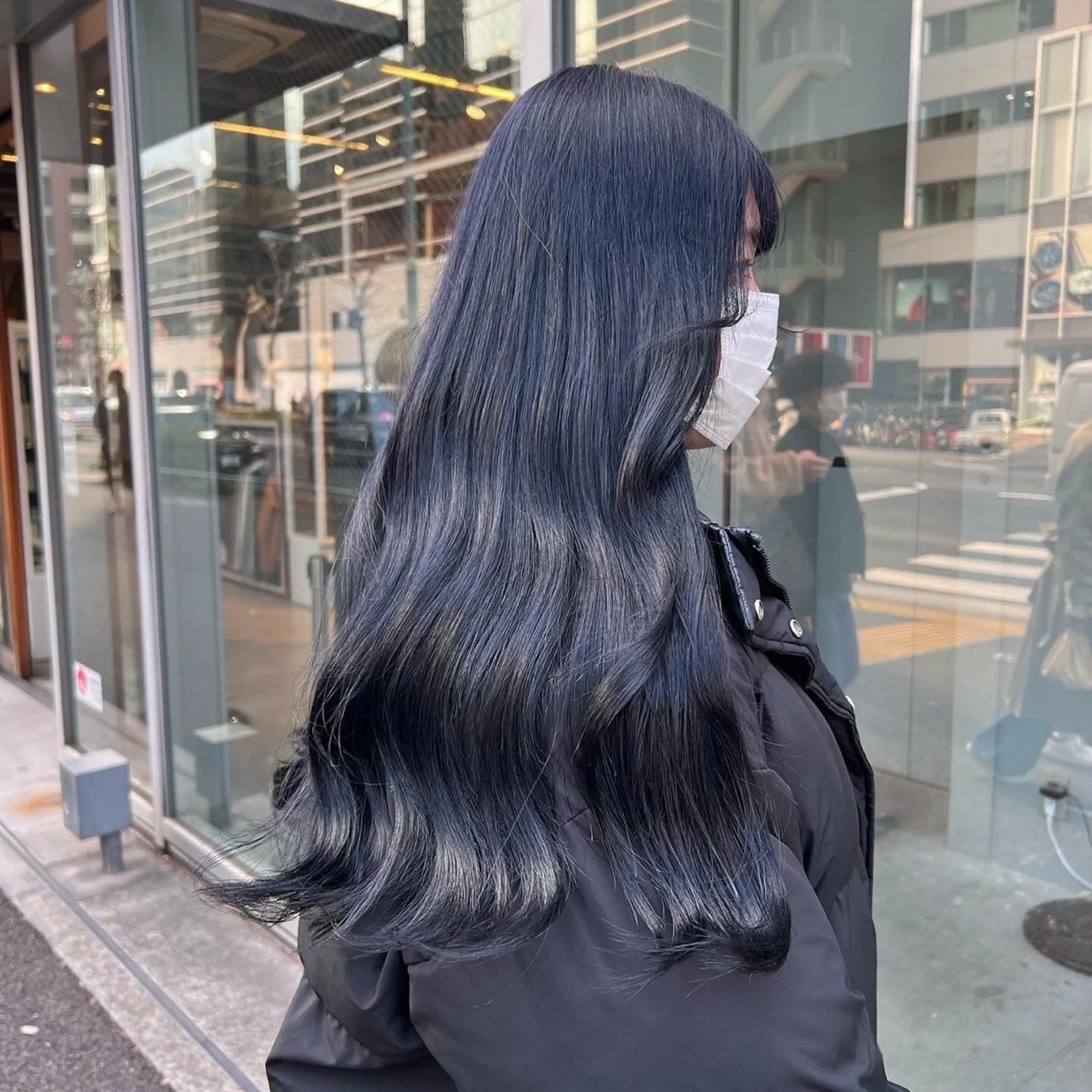 ロング カラー ヘアカラー トリートメント ヘッドスパ ヘアセット 🇨🇳中韓レイヤー 暗髪カラー🇰🇷のヘアスタイル