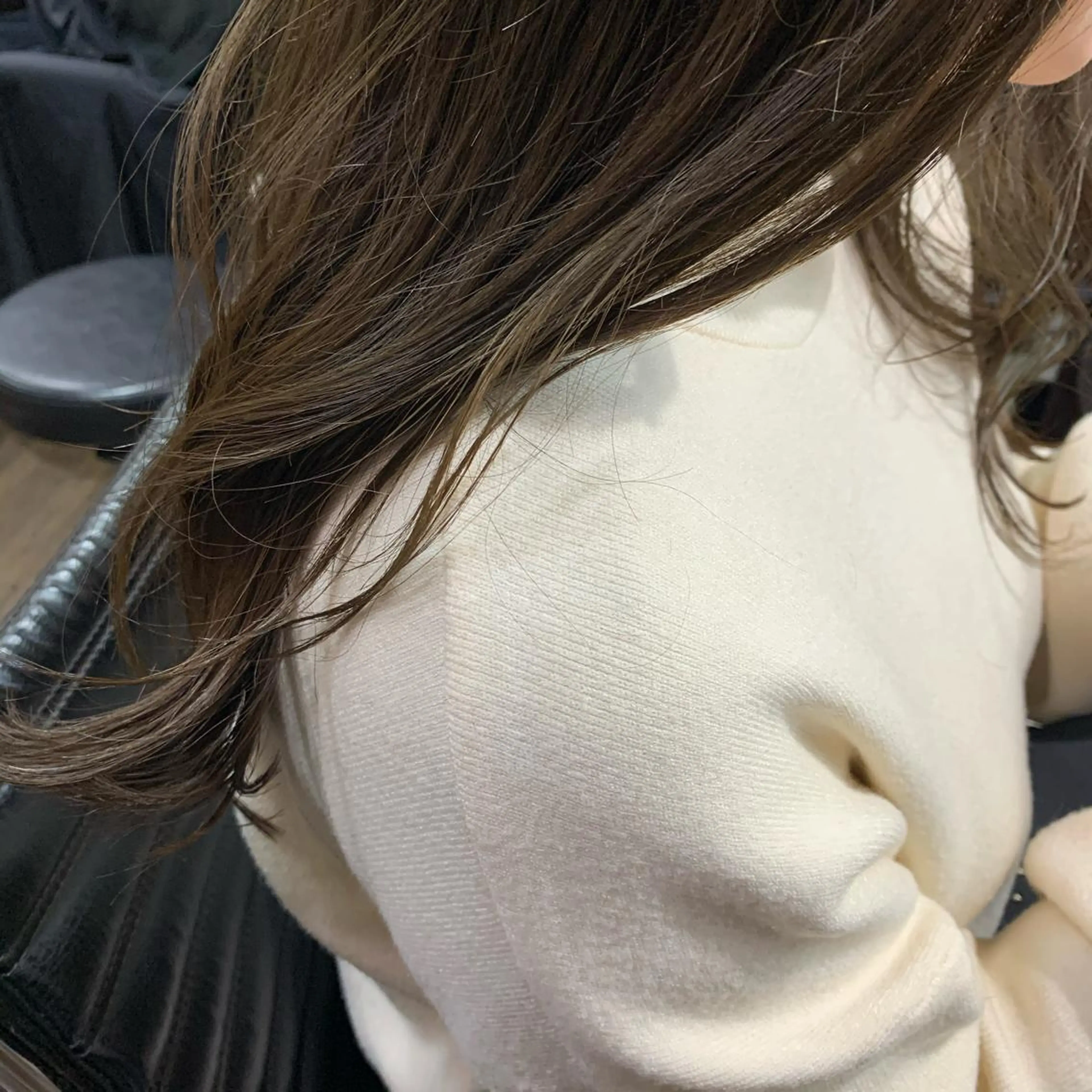 ロング カラー オリーブカラー chouette/ 根本優希のヘアスタイル