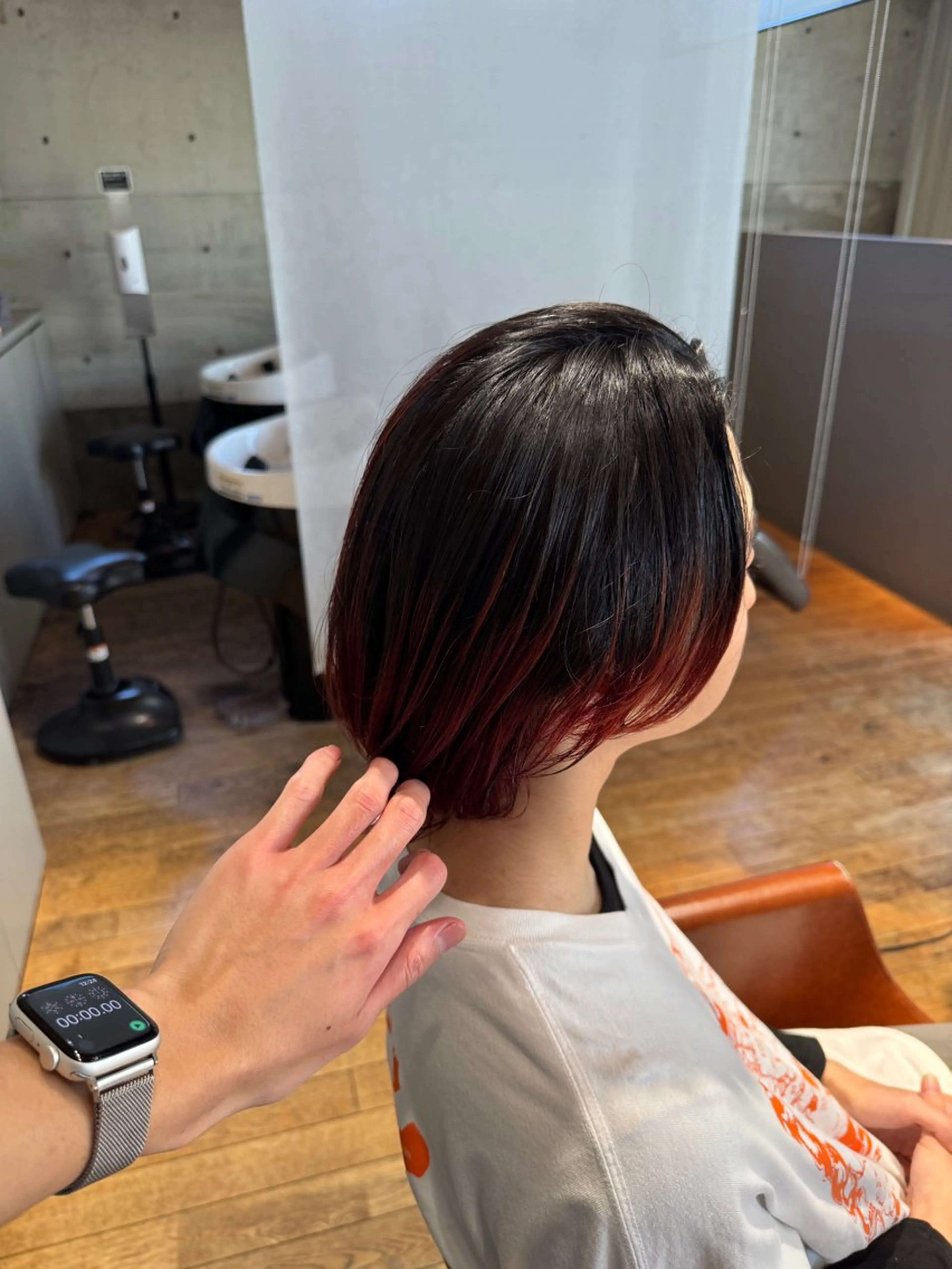 メンズ カット ヘアカラー 中村 空のヘアスタイル