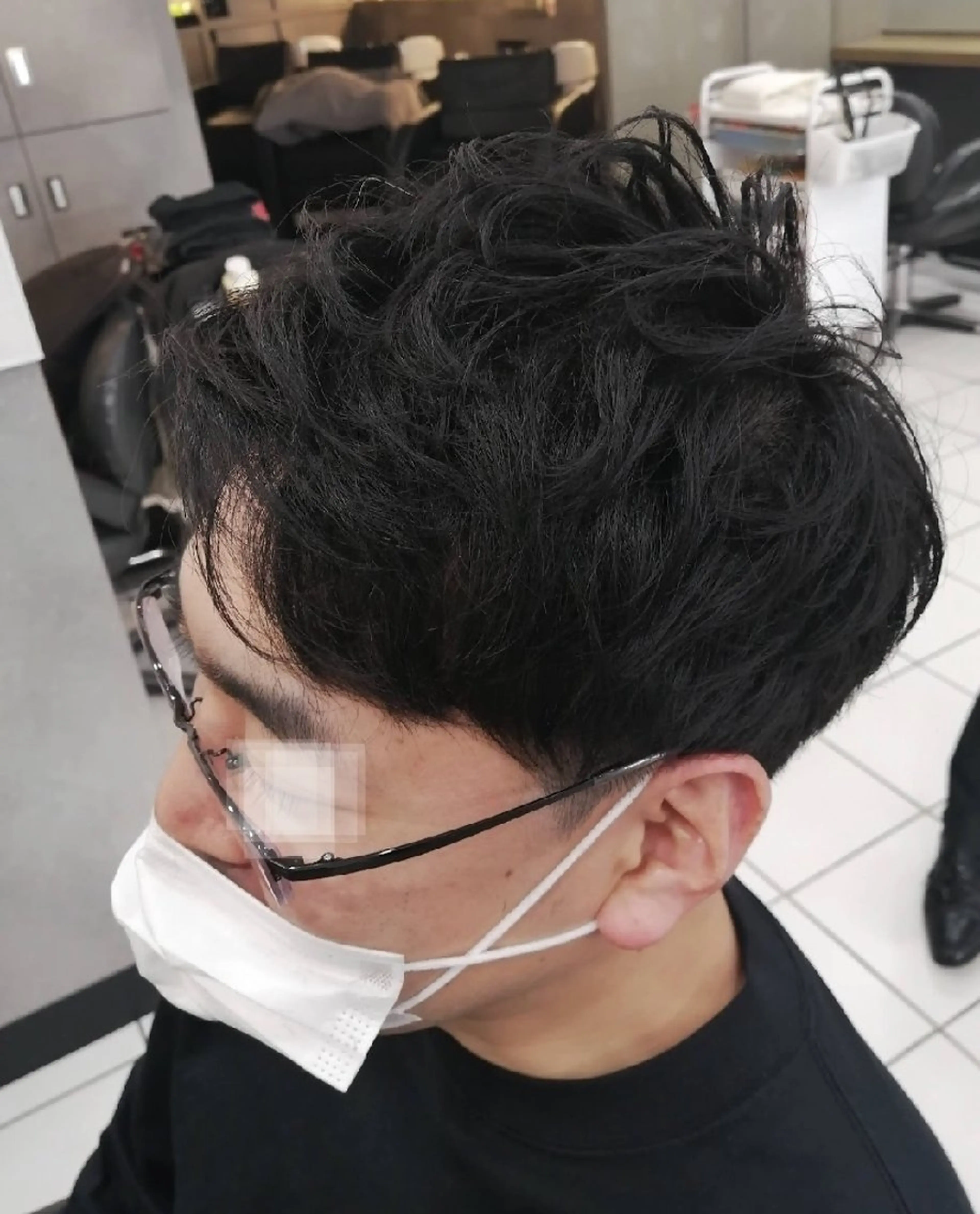 ショート メンズ パーマ D/i所属・4店舗フリーランスⅠ Y/no〈夜のスパ〉のヘアスタイル