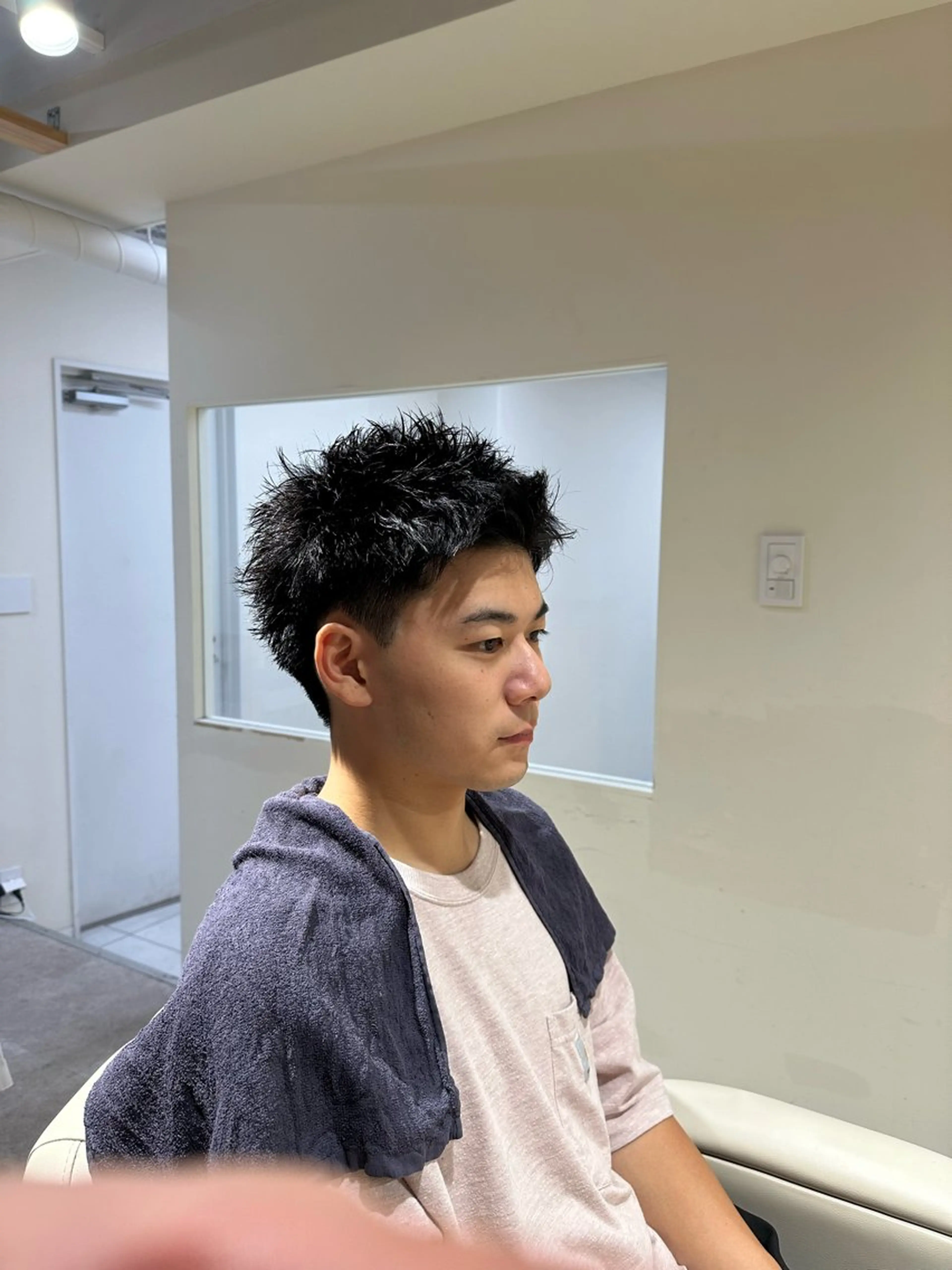 メンズ スパイキーショート PinoA所属・髪質改善＆メンズ パーマ ひぐちのヘアスタイル