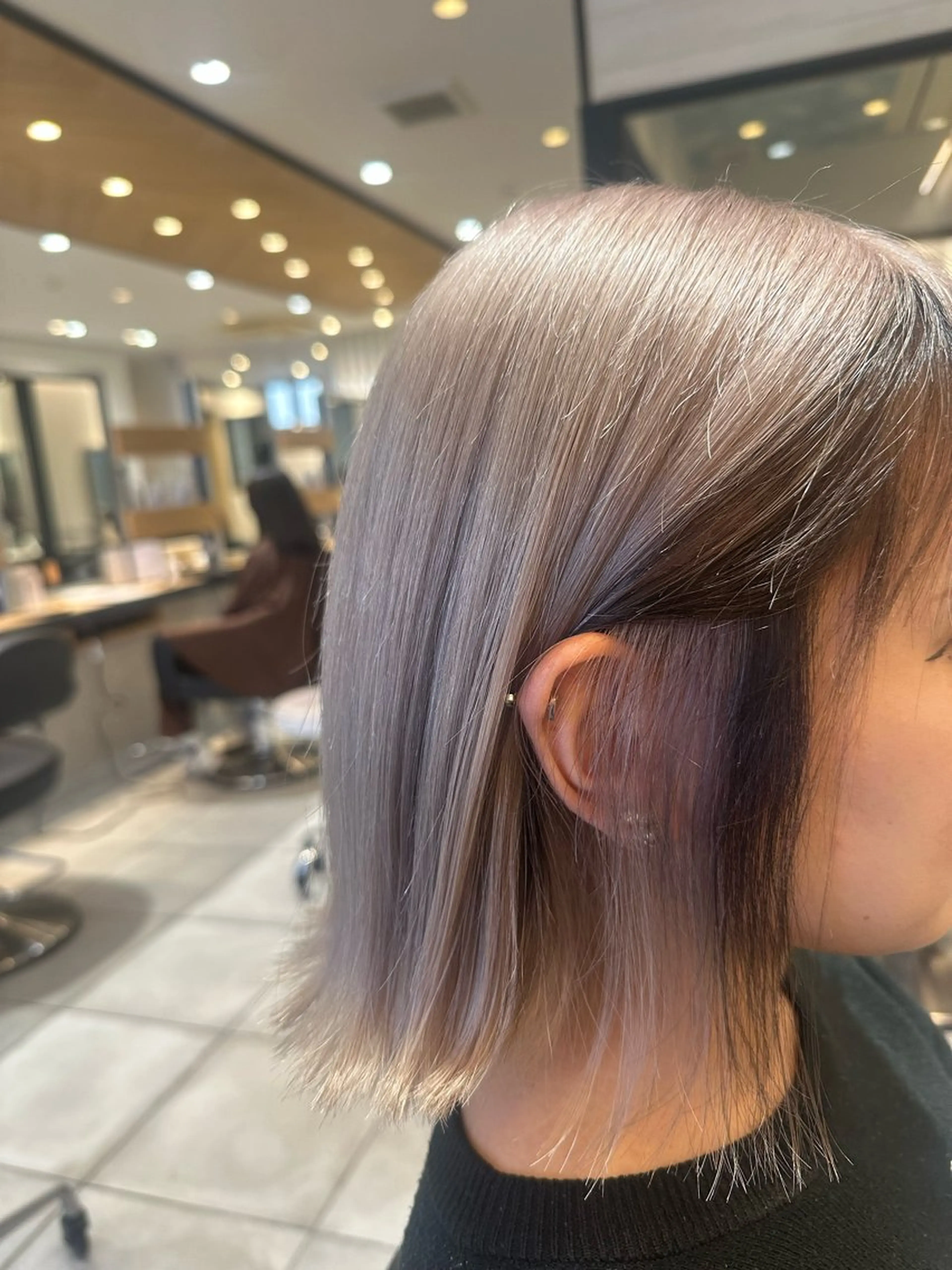 カラー ミストバング  フェイスフレーミング フクイ ミユのヘアスタイル