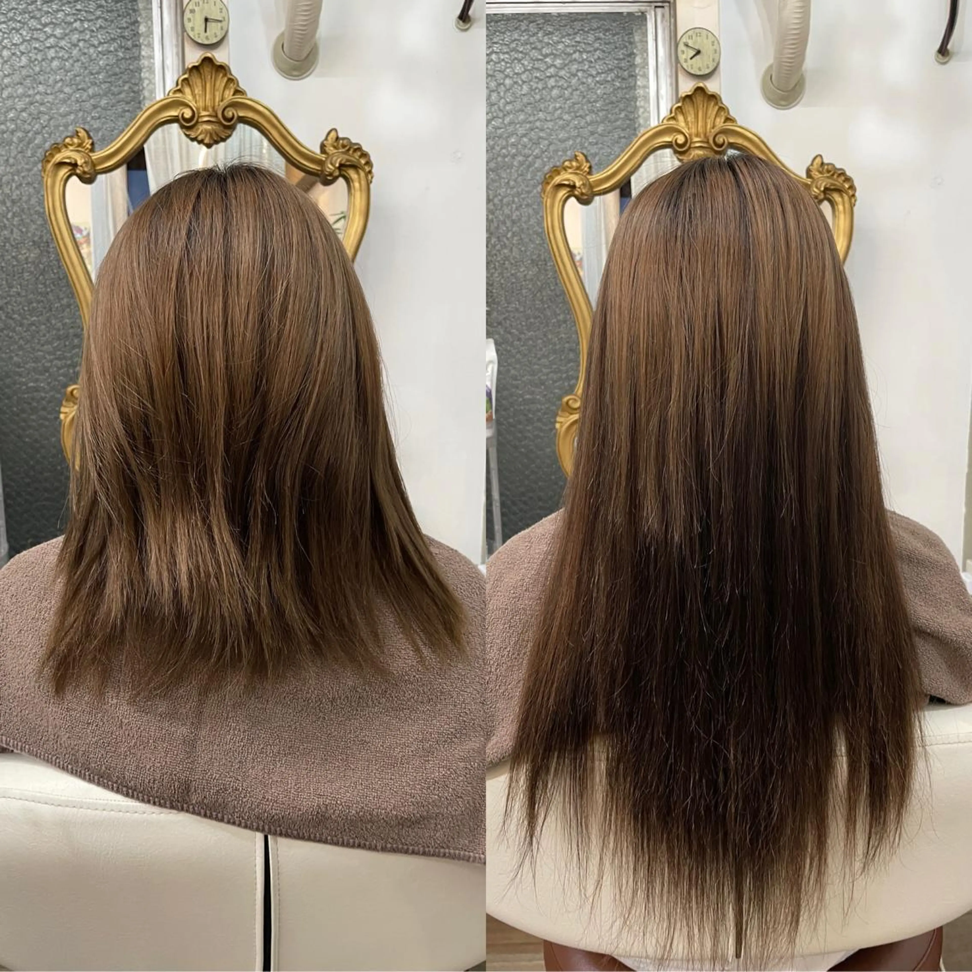 ミディアム カット ヘアカラー エクステ プルエクステ界隈 ハイトーン/カツオ✨のヘアスタイル