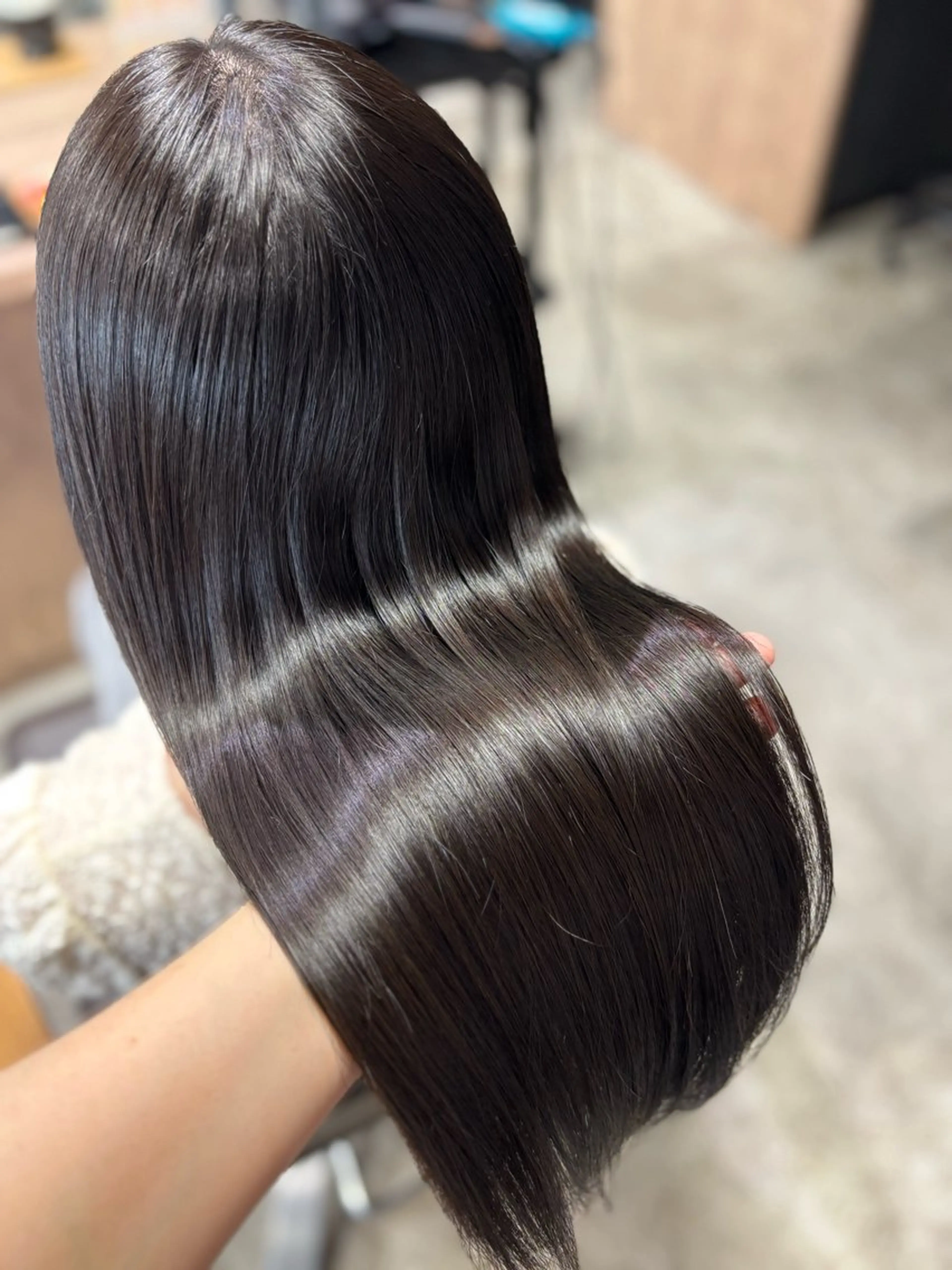 セミロング カラー グレージュ トリートメント カット ヘアカラー トリートメント 韓国ヘア/髪質改善 艶カラー/sahoのヘアスタイル