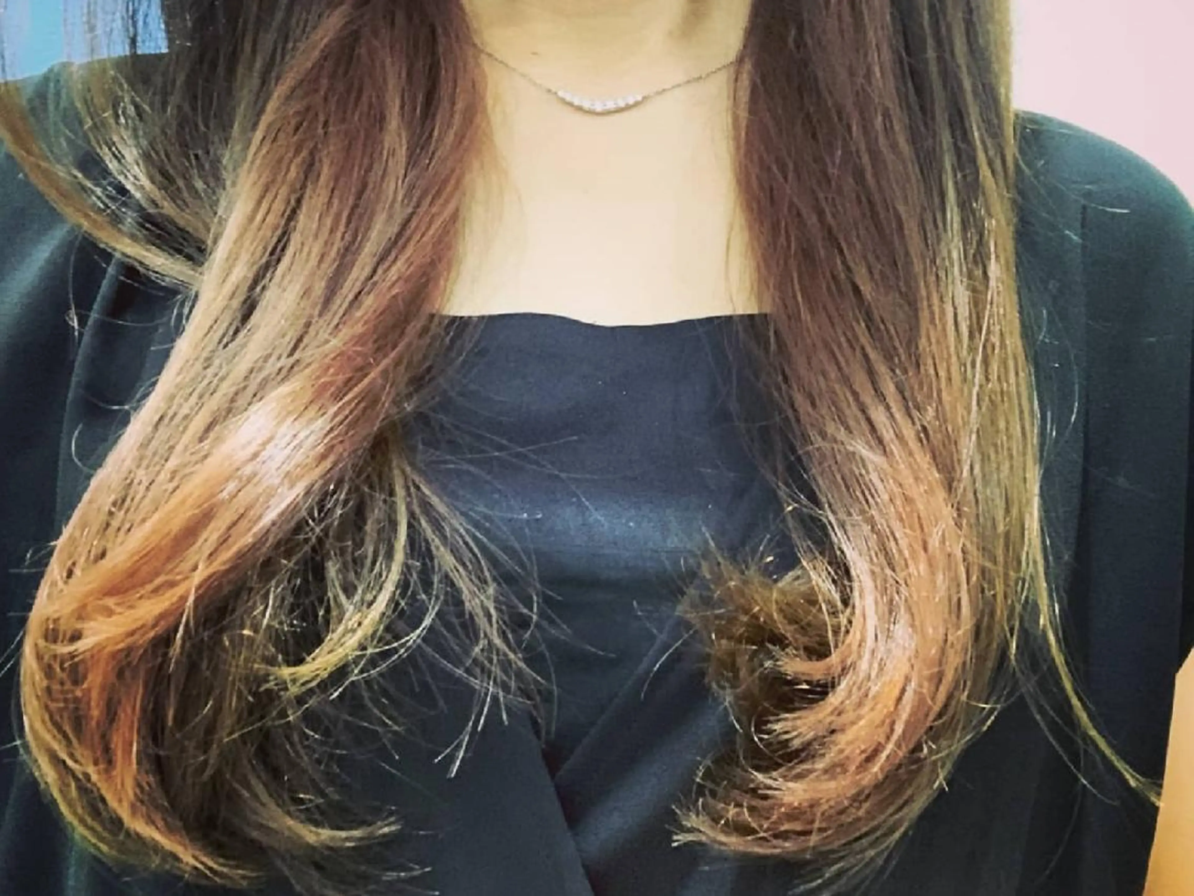 ロング カラー ブリーチ イルミナカラー 外国人風カラー トリートメント ヘアカラー spa hair  ark 富井直美のヘアスタイル