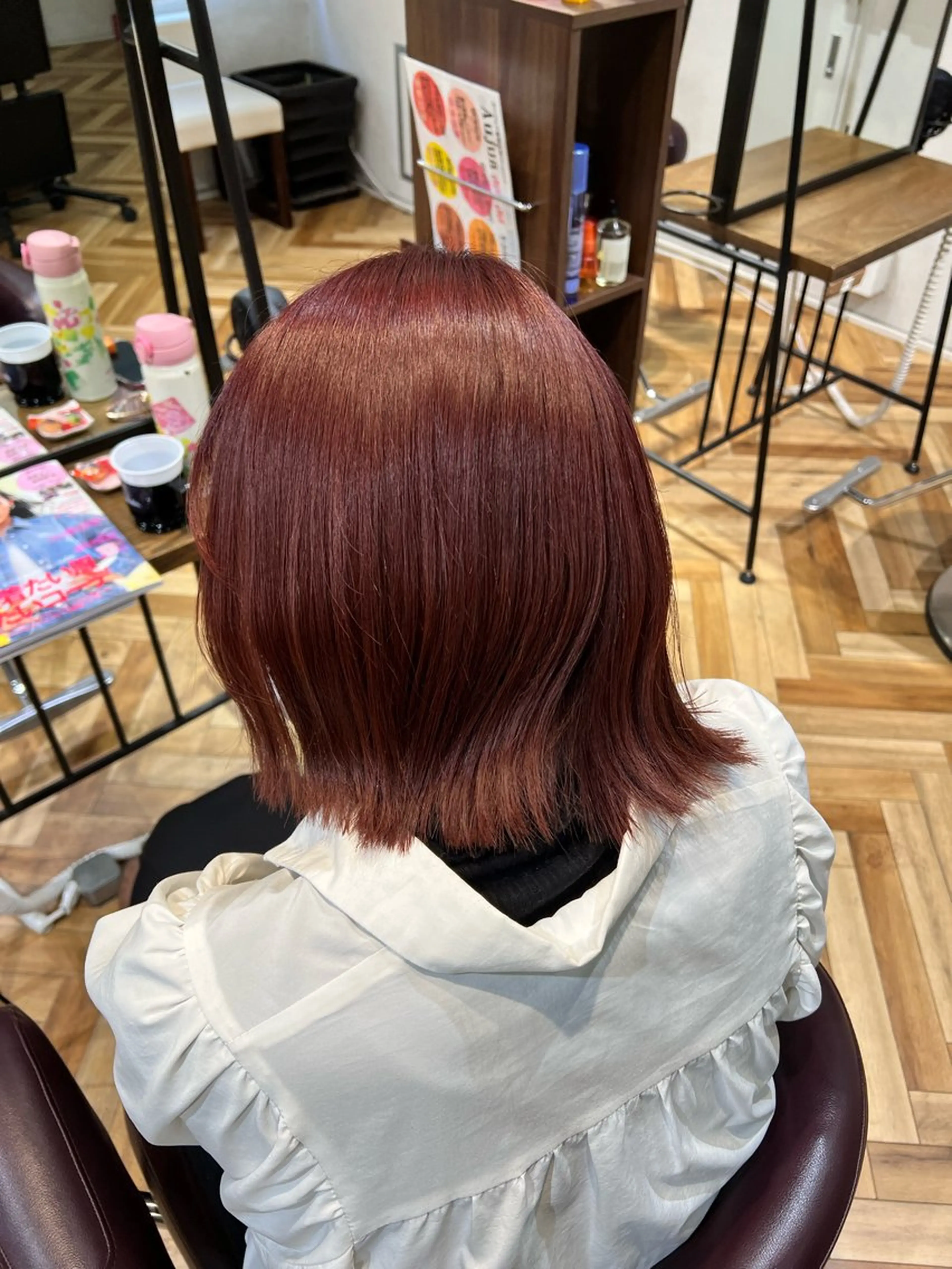 ミディアム カラー ヘアカラー トリートメント 🌞レイヤー×カラー 前川那津美🌞のヘアスタイル