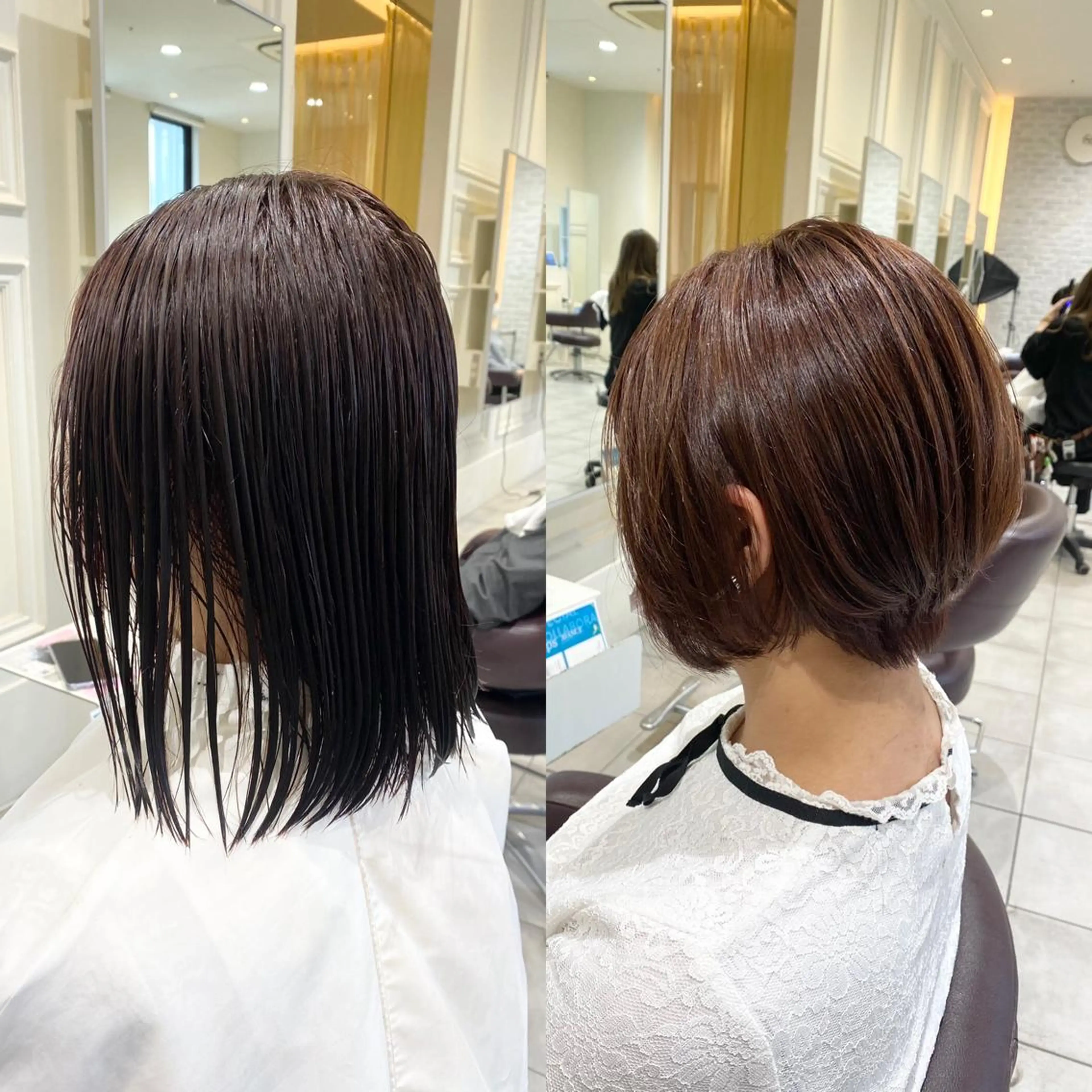 ショート カット ヘアカラー トリートメント 暗髪透明感カラー/ インナー/小島良太のヘアスタイル
