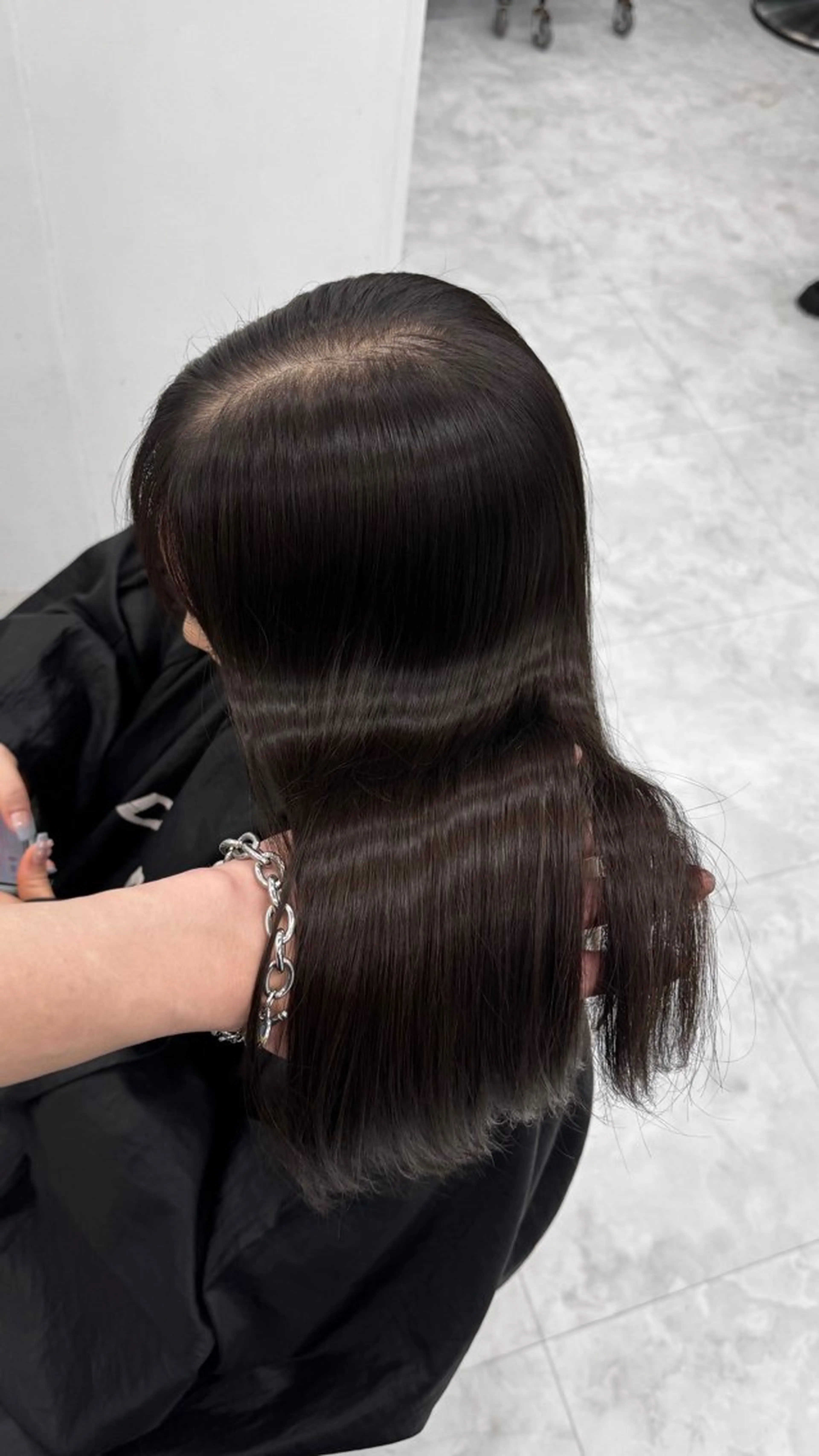 ロング ヘアカラー トリートメント ヘアセット GO TODAY 原宿Verno店所属・韓国系支持率No.1 レイヤー特化/きょうのヘアスタイル