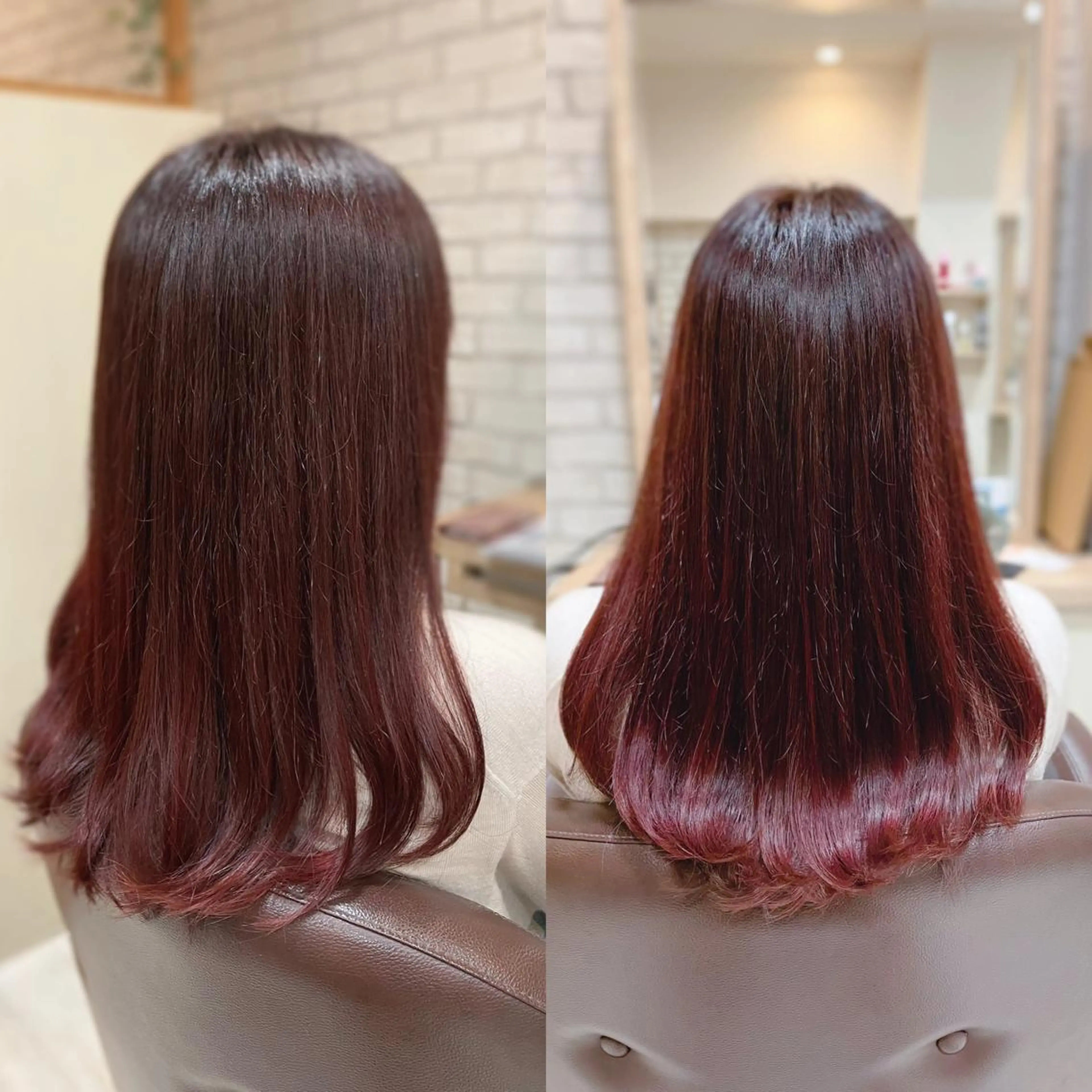ロング カラー ブリーチ ブリーチなしカラー ピンクカラー ローズカラー カット ヘアカラー トリートメント ヘッドスパ 銀座🌈ケアカラー/ ヘッドスパ /清水のヘアスタイル