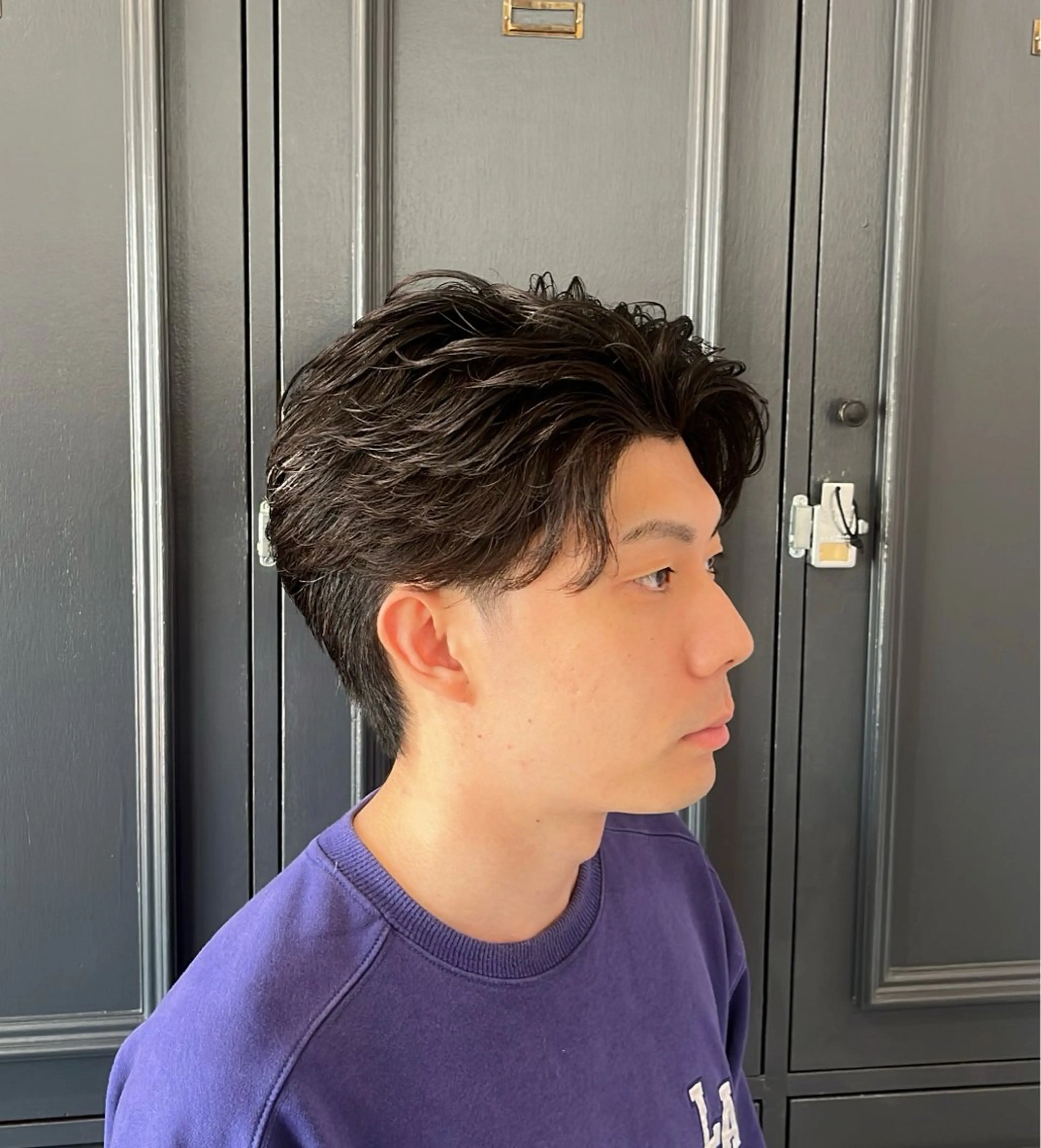 メンズカット+フェザーパーマ＋ニュアンスパーマの写真