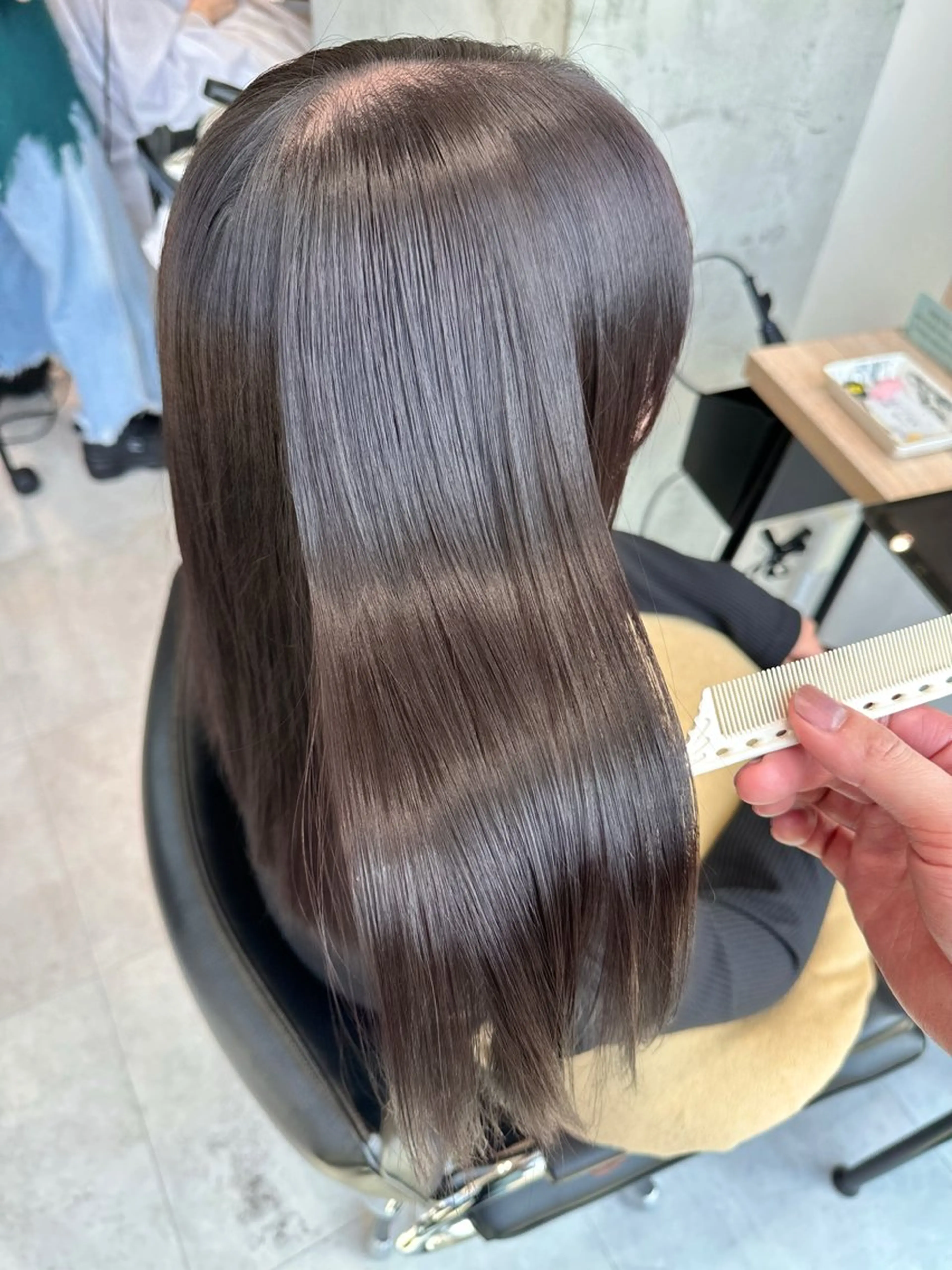 ミディアム カット ヘアカラー トリートメント ✨似合わせカット/ 艶カラー恵比寿✨のヘアスタイル