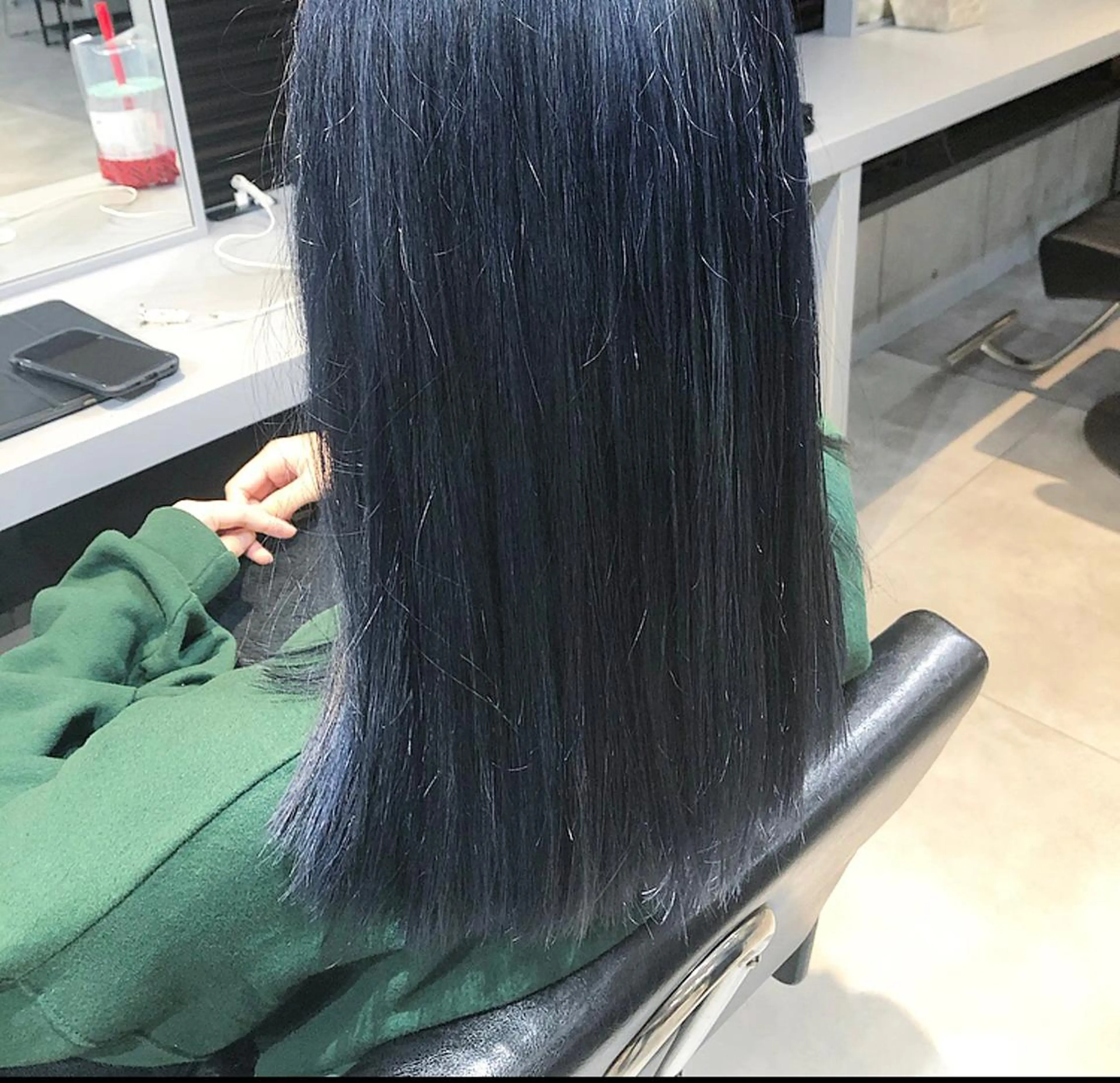 カラー ネイビーカラー オオカワユウキ 🎀newi池袋のヘアスタイル