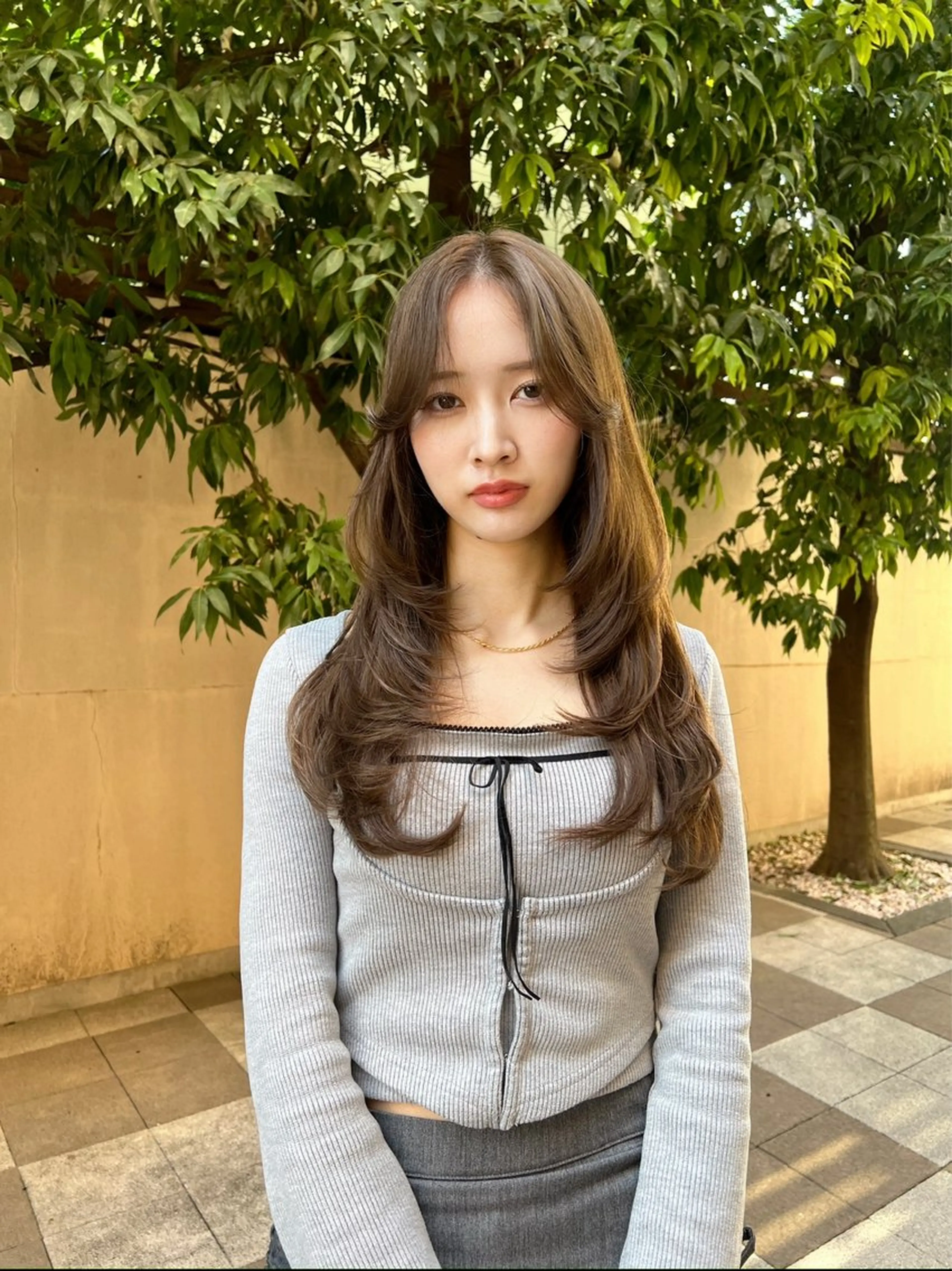 ロング カラー 茂木 未海のヘアスタイル