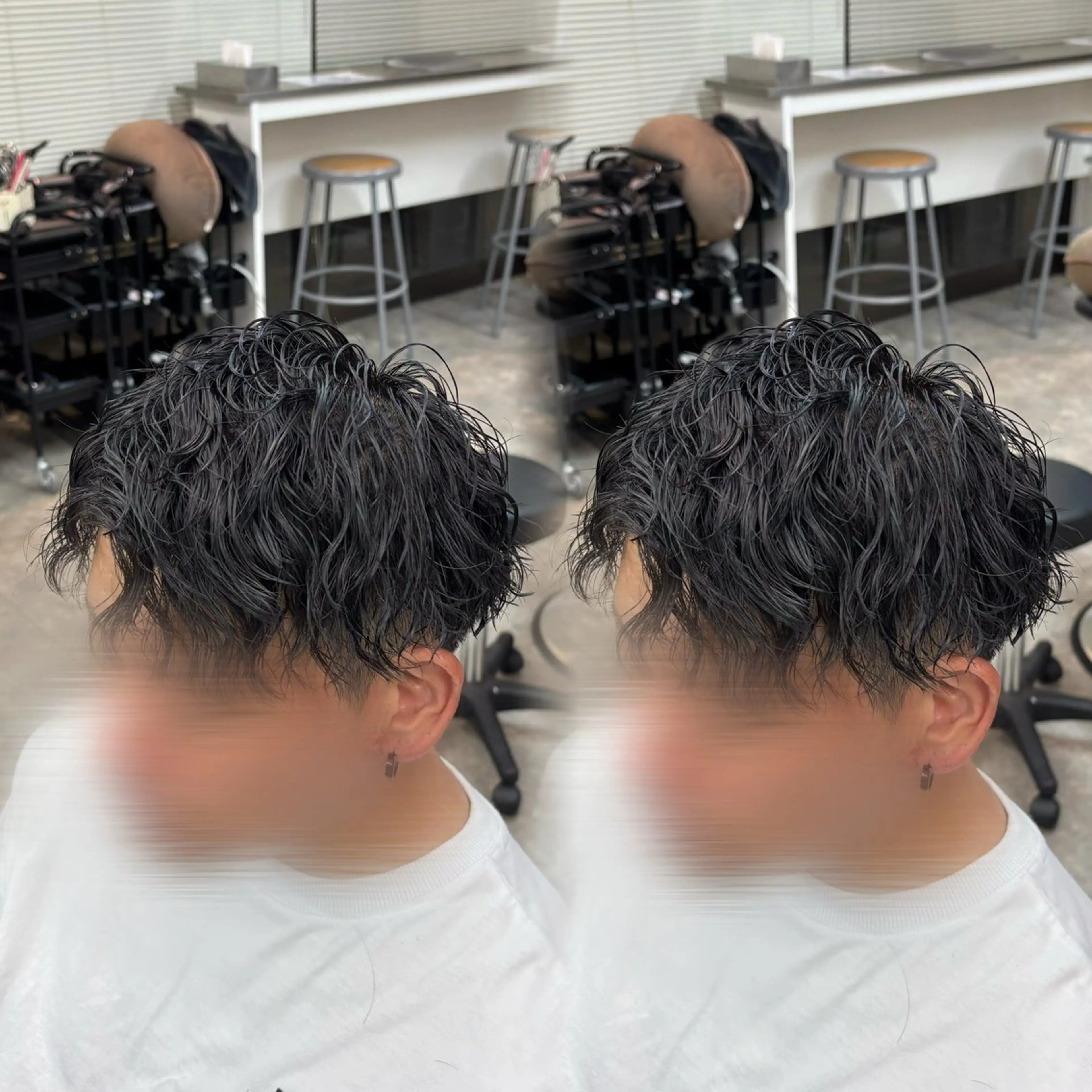 メンズ カット パーマ 吉成 葉南のヘアスタイル
