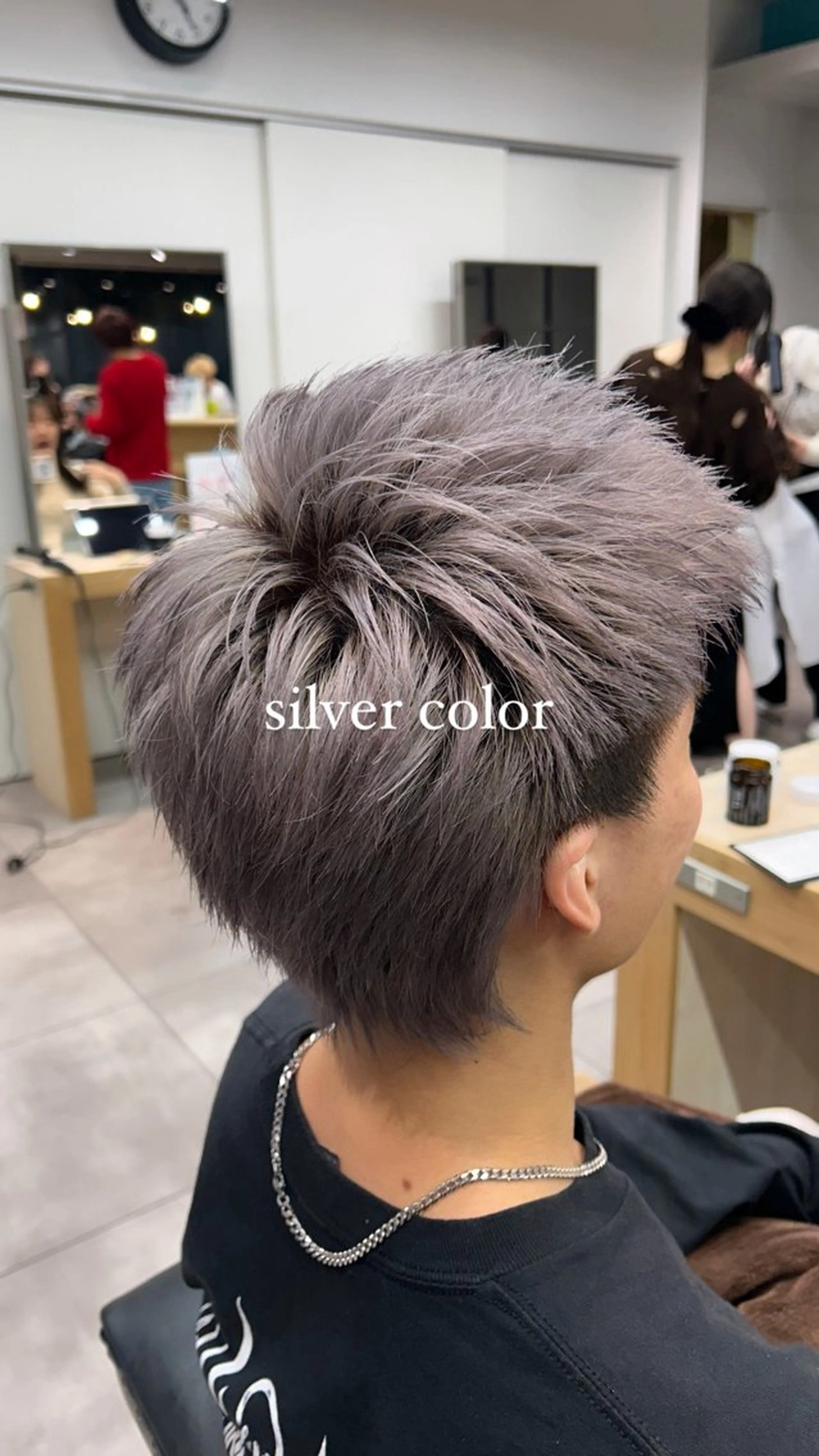 ショート カラー メンズ ヘアカラー メンズ/パーマ/ハイ トーン/HIKARUのヘアスタイル