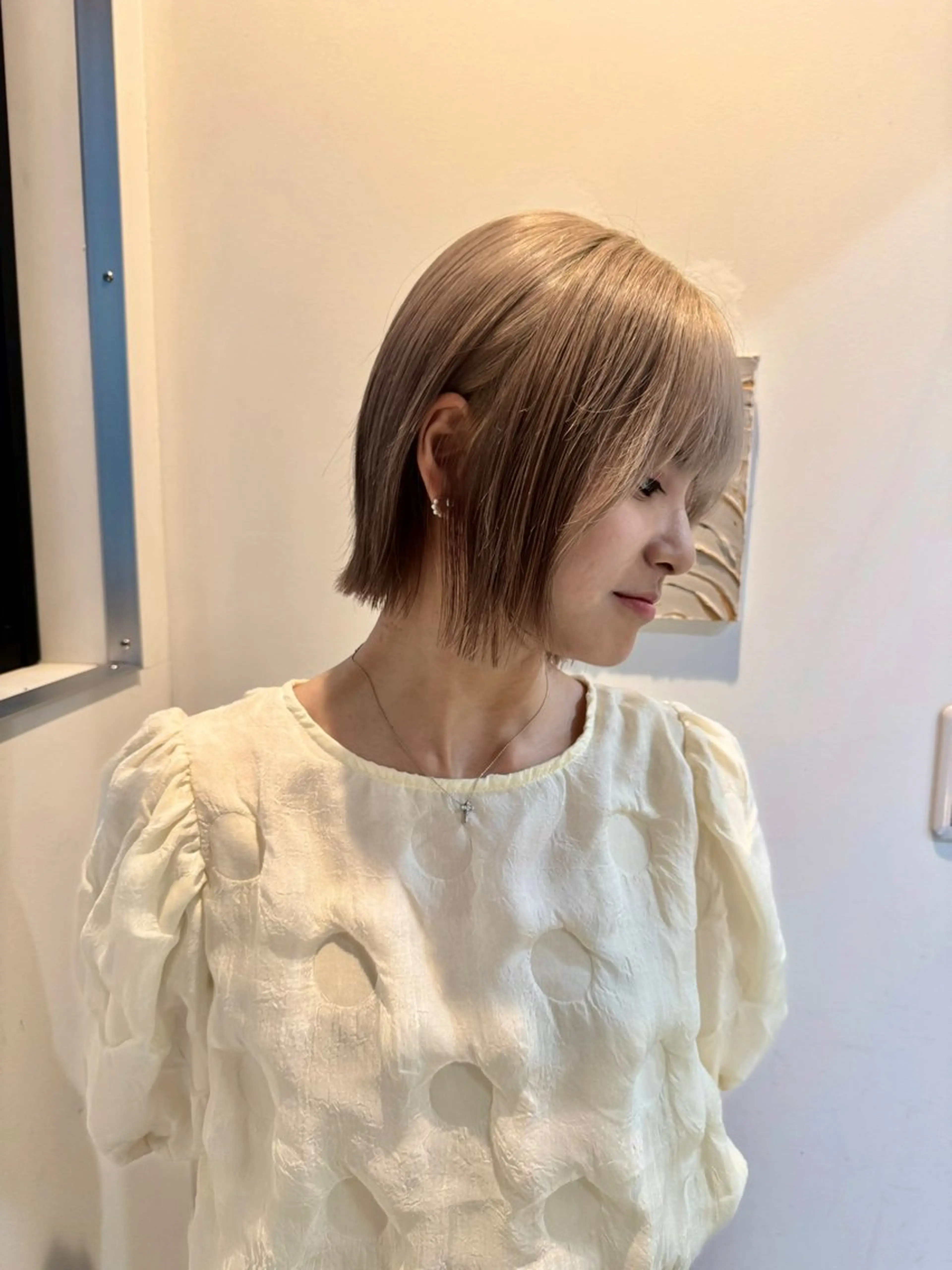 ショート カラー カット ヘアカラー トリートメント リュウセイ/ ハイトーン/ブリーチのヘアスタイル