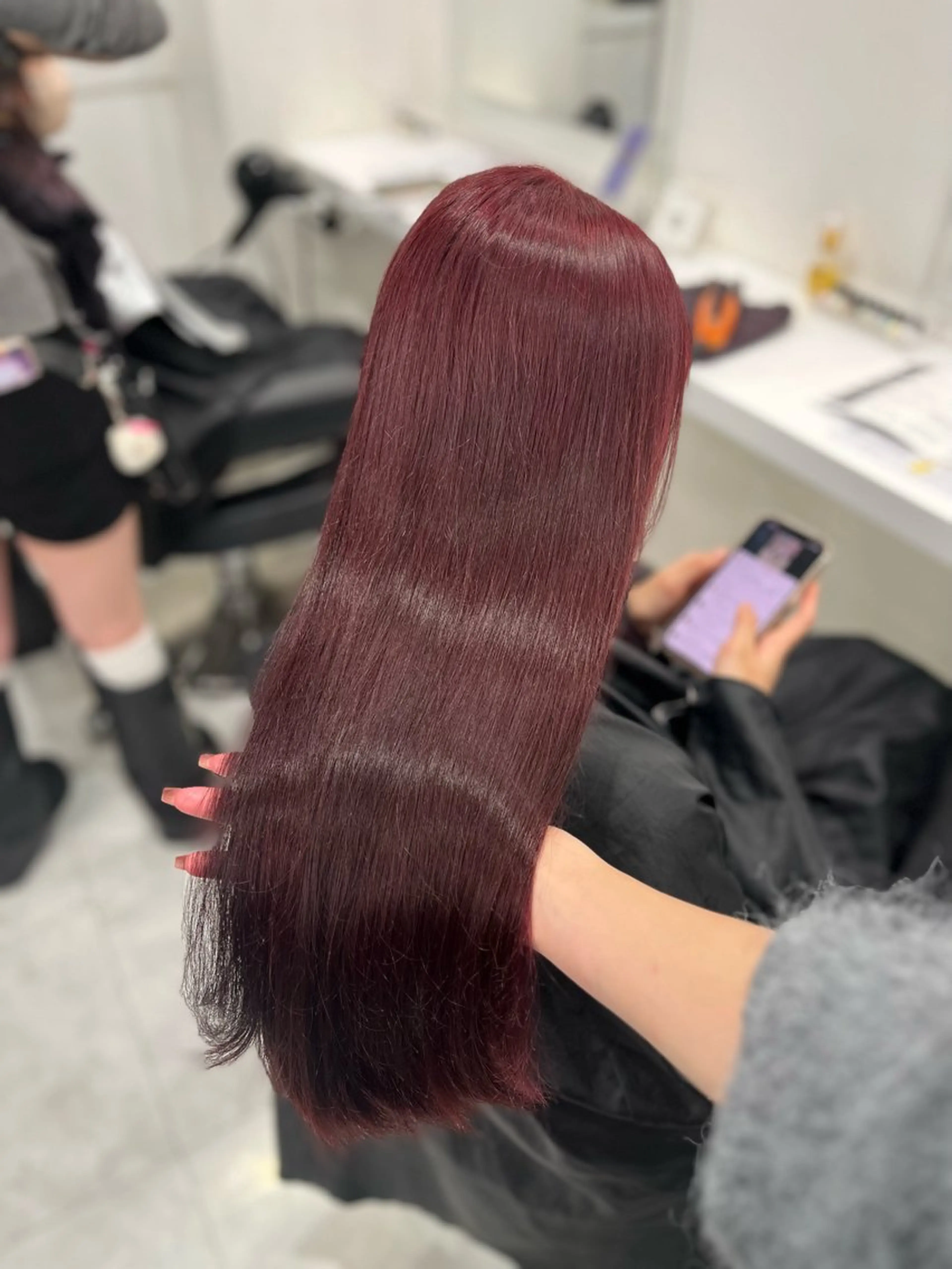 🎀人気メニュー🎀🪽冬のかわいいをギュッとつめた💘ブリーチなしダブルカラー&艶々ウォータートリートメント🩵🩷の写真