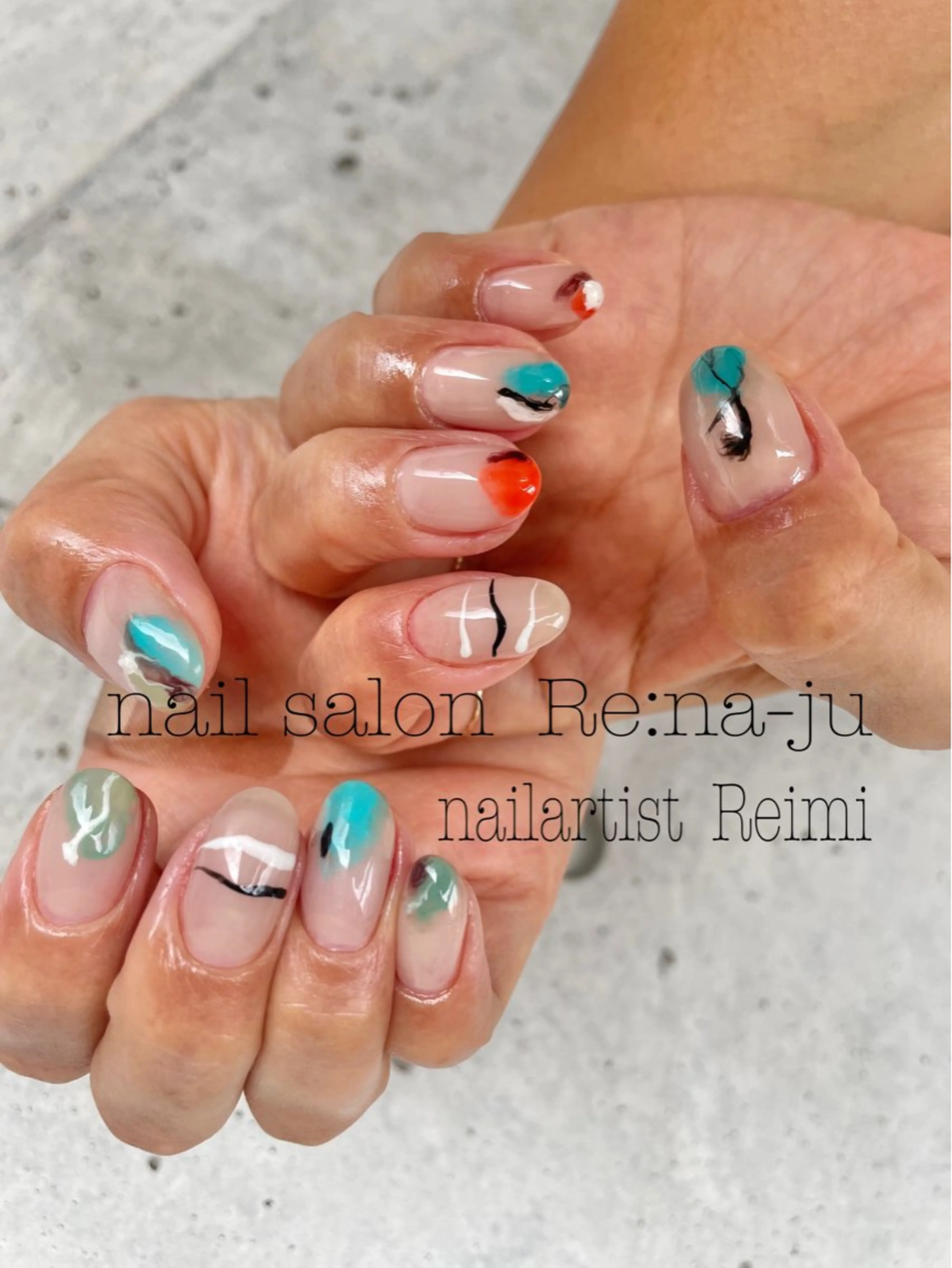 ネイル 持ち込み nail salon Re:na-juのネイルデザイン