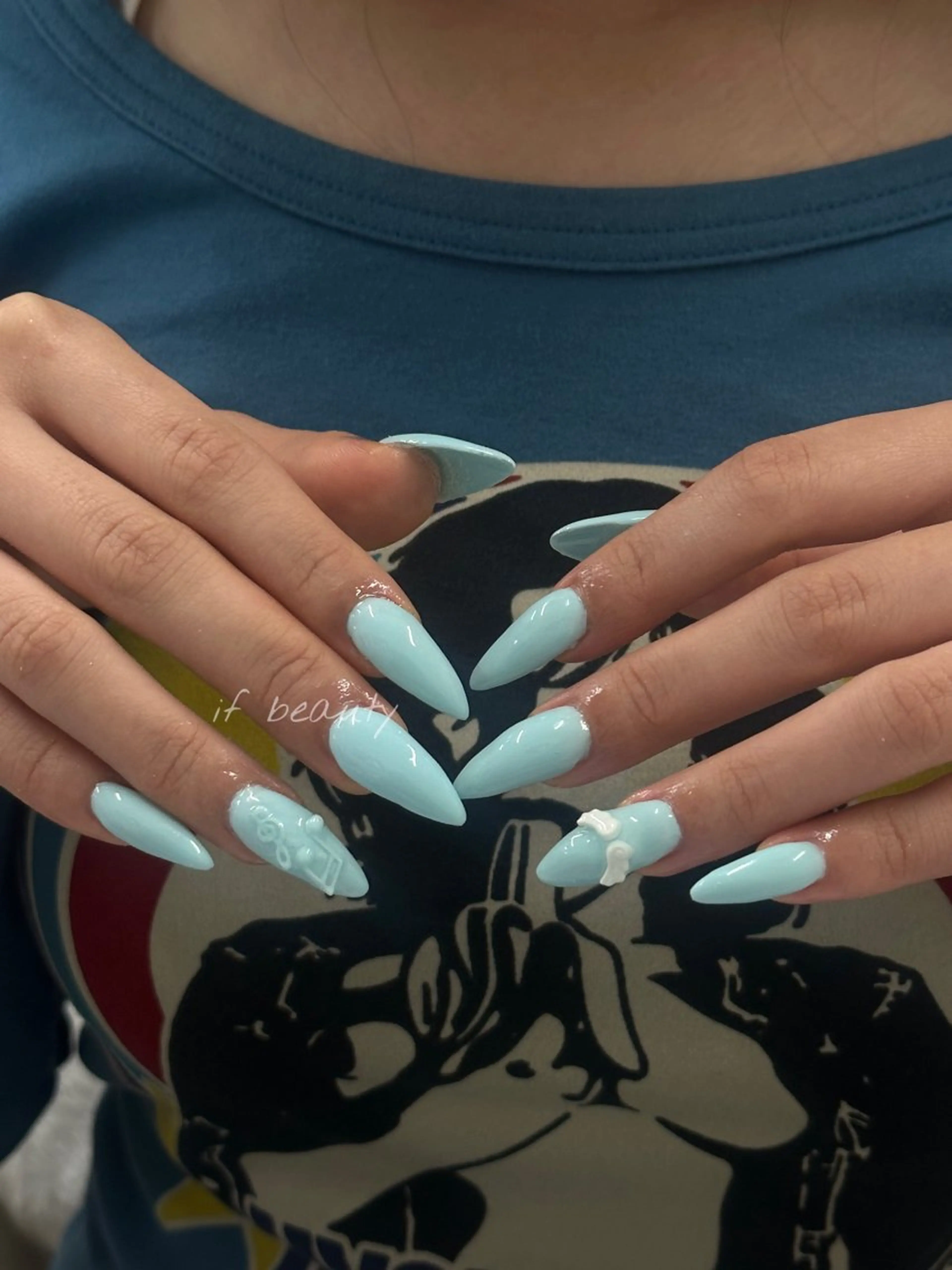 ネイル アートネイル ジェルネイル グラデーション パラジェル ワンホンネイル ハンドネイル if Hair＆Nail Salon所属・IKA /海外ネイル /個性派/ワンホンのネイルデザイン