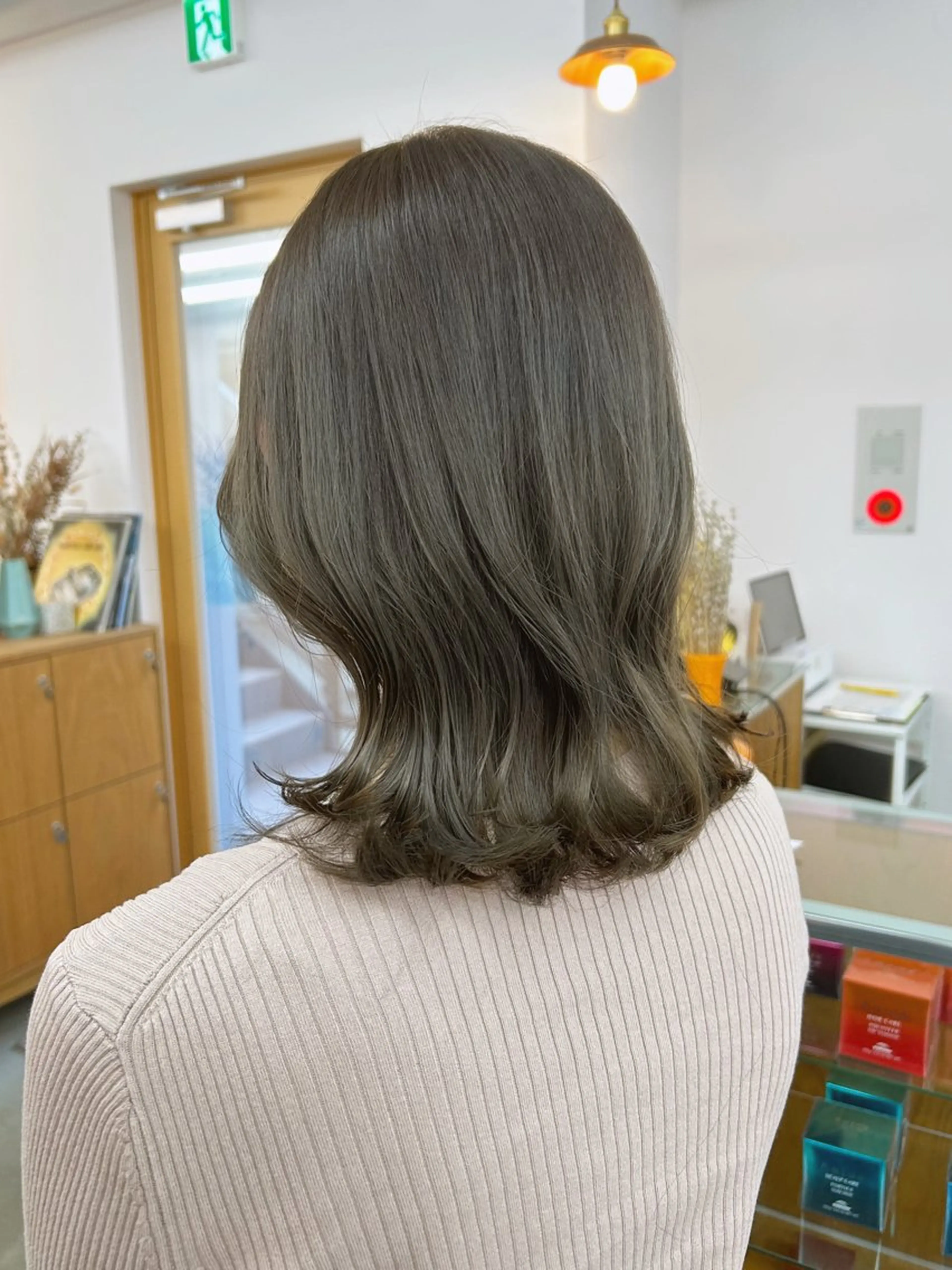 ミディアム カット ヘアカラー トリートメント ♥yelm ユウナ♥のヘアスタイル