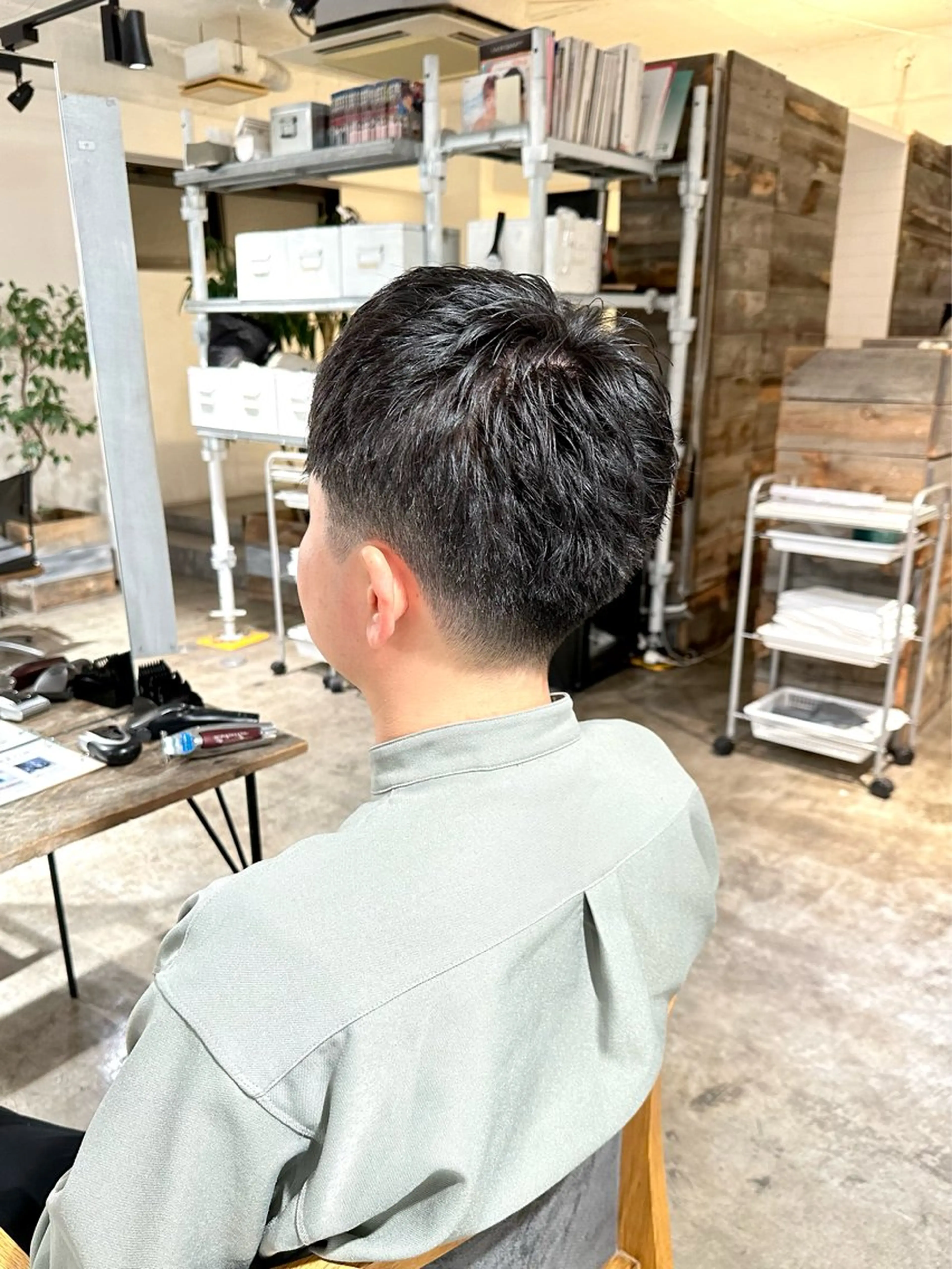 メンズ フェードカット メンズパーマ メンズショート 刈り上げ カット 骨格補正施術/メンズ 専門美容師/YUYAのヘアスタイル