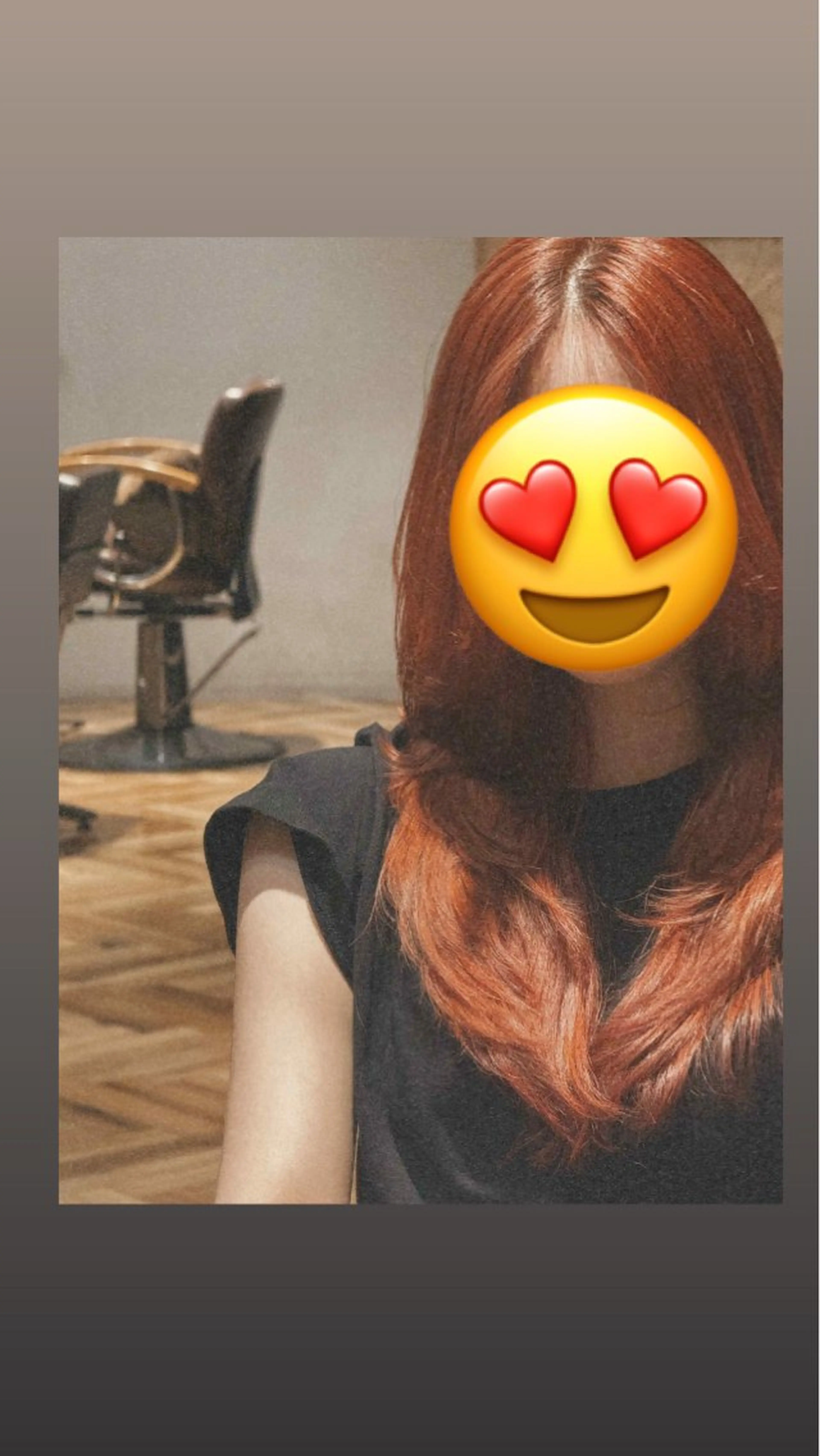 ロング カラー オレンジ ハイレイヤー レイヤーカット セピアージュアン所属・バヤラー バイガルマーのヘアスタイル