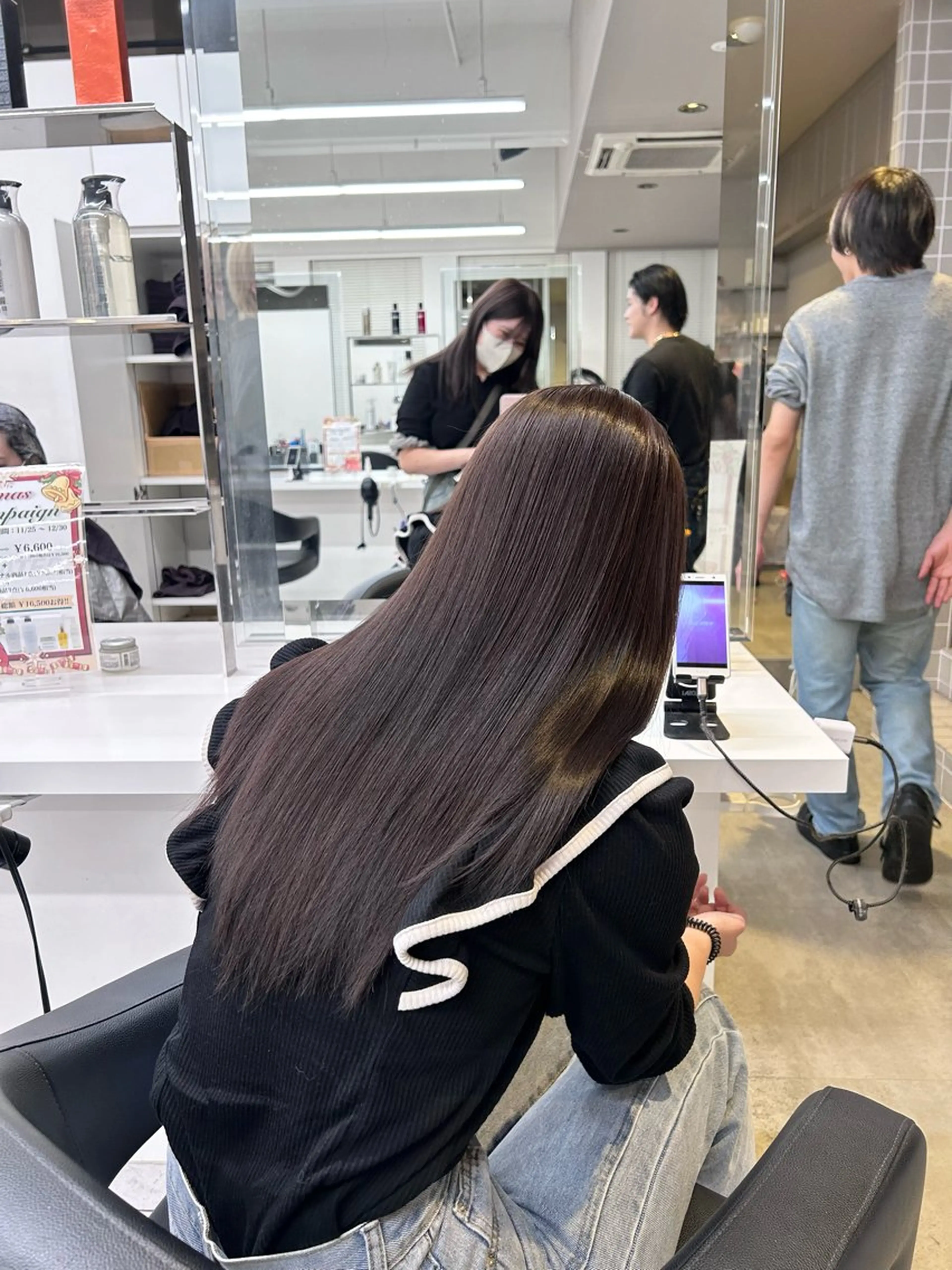 カラー ヘアカラー トリートメント beige🤎ダブル カラー/レイヤー🧸のヘアスタイル