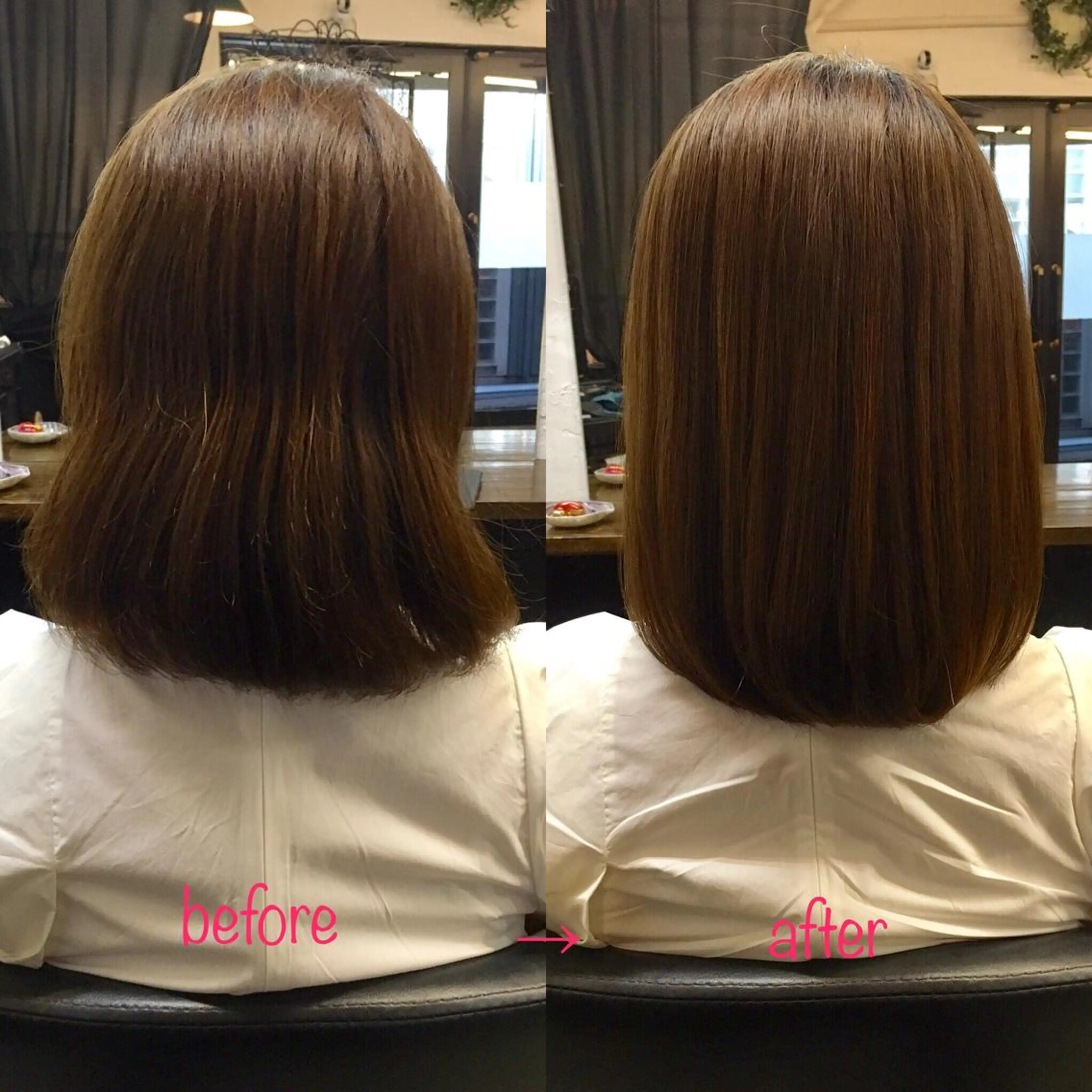 ミディアム 髪質改善 縮毛矯正 トリートメント 縮毛矯正&髪質改善 MAILHAIRのヘアスタイル