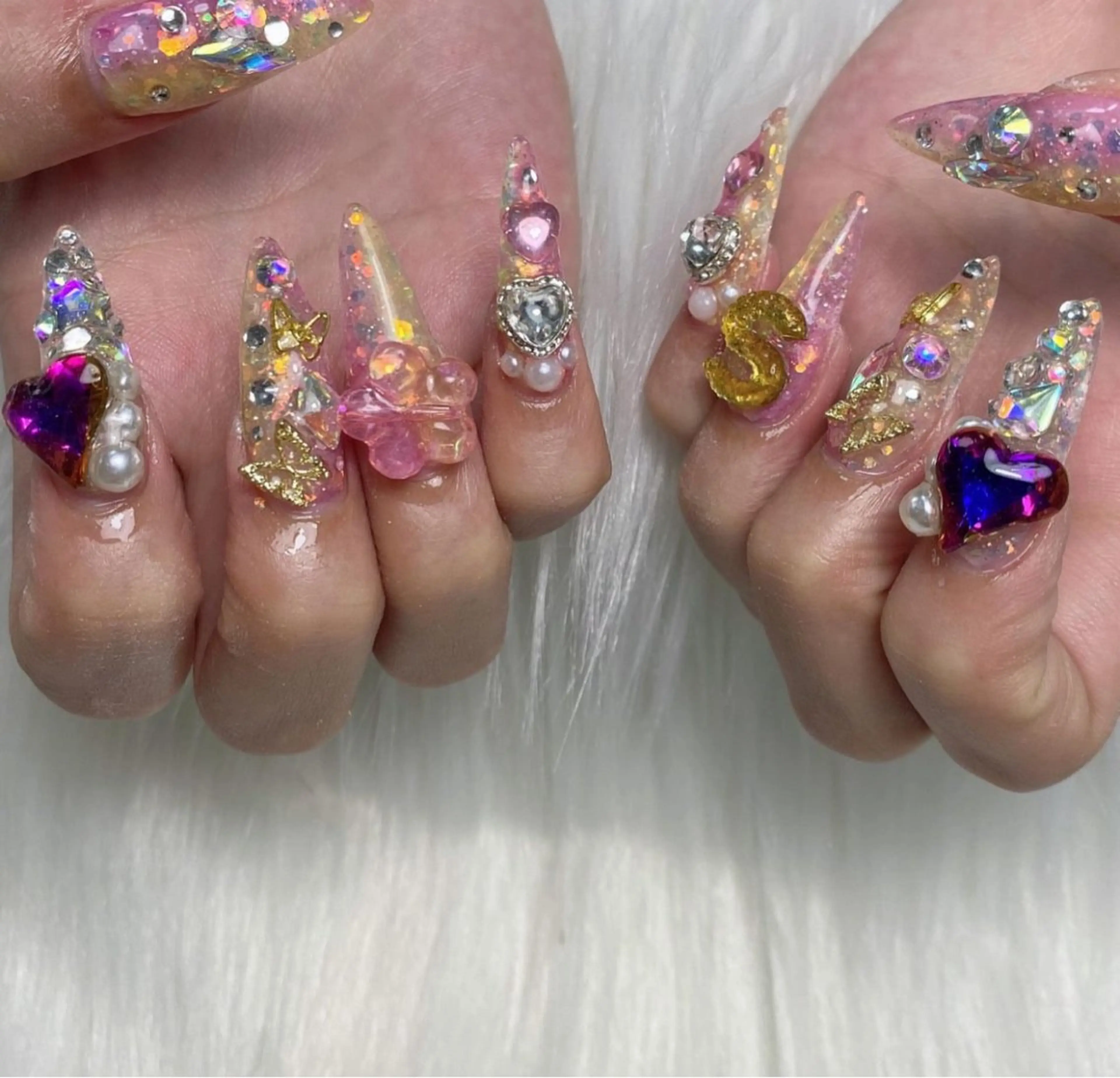 ネイル スカルプネイル 141 Nのネイルデザイン