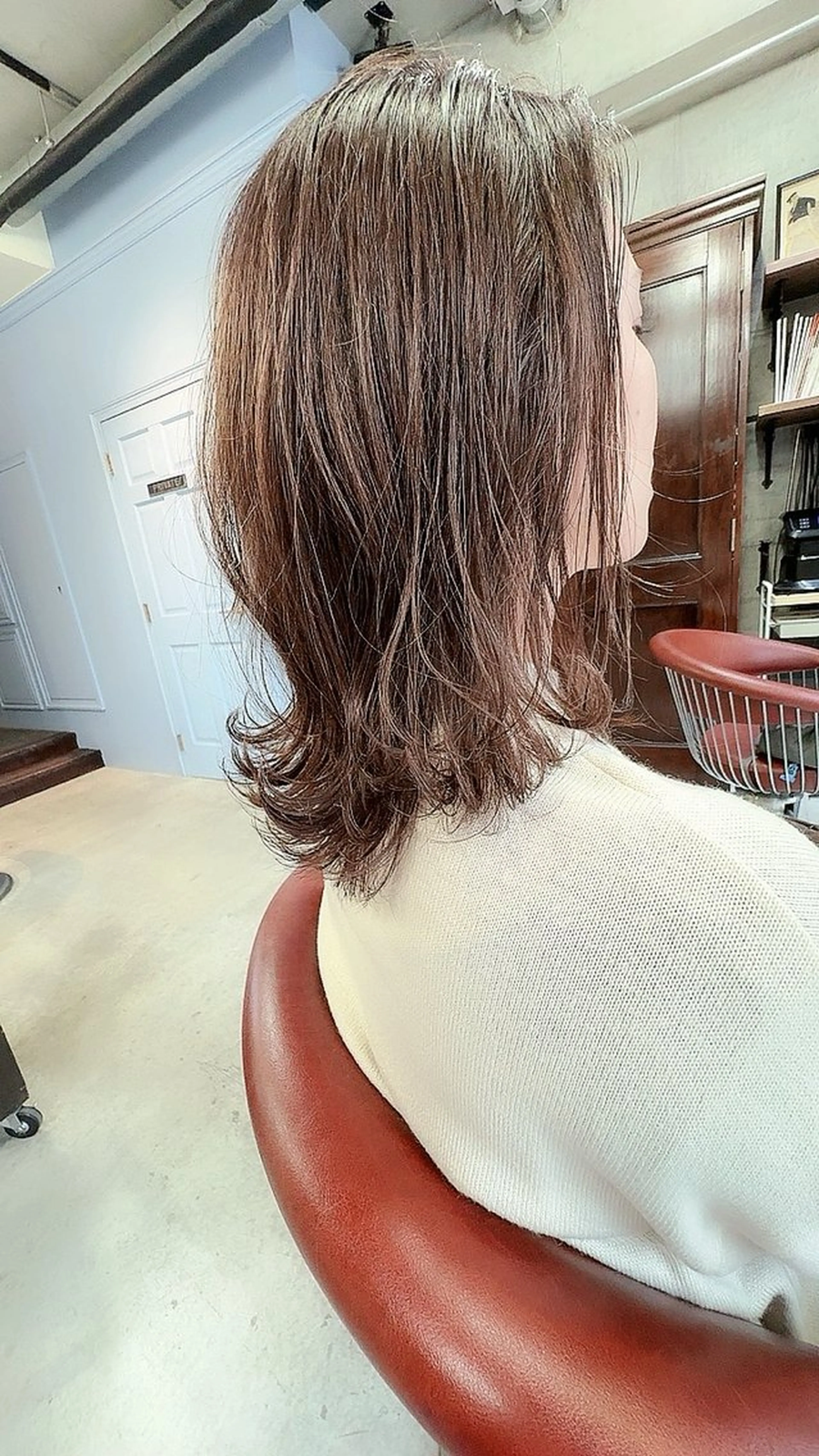 ミディアム カラー パーマ オーナースタイリスト 佐藤のヘアスタイル