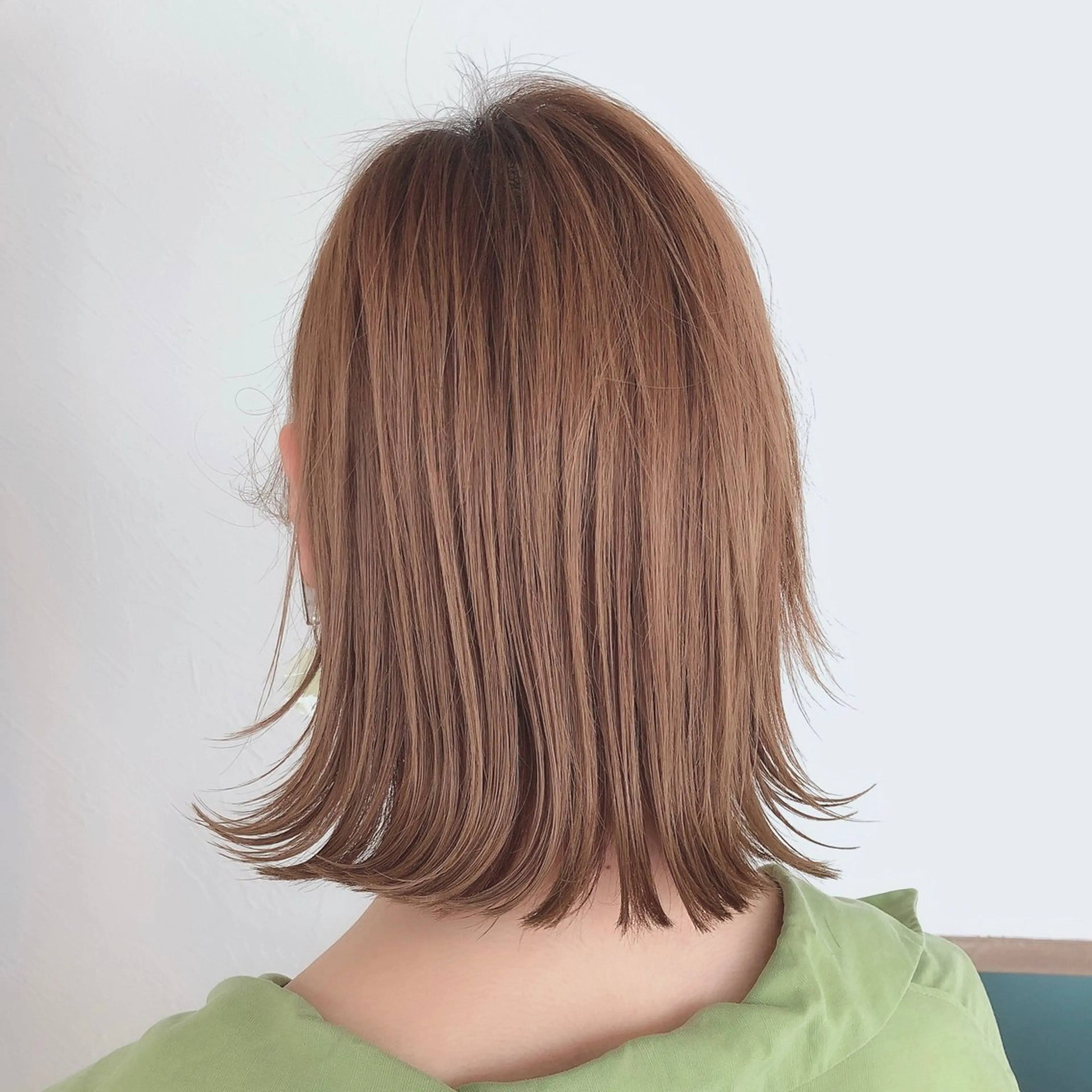 ミディアム ヘアカラー トリートメント 韓国風レイヤー🗝要 暗透カラー📓吉祥寺のヘアスタイル