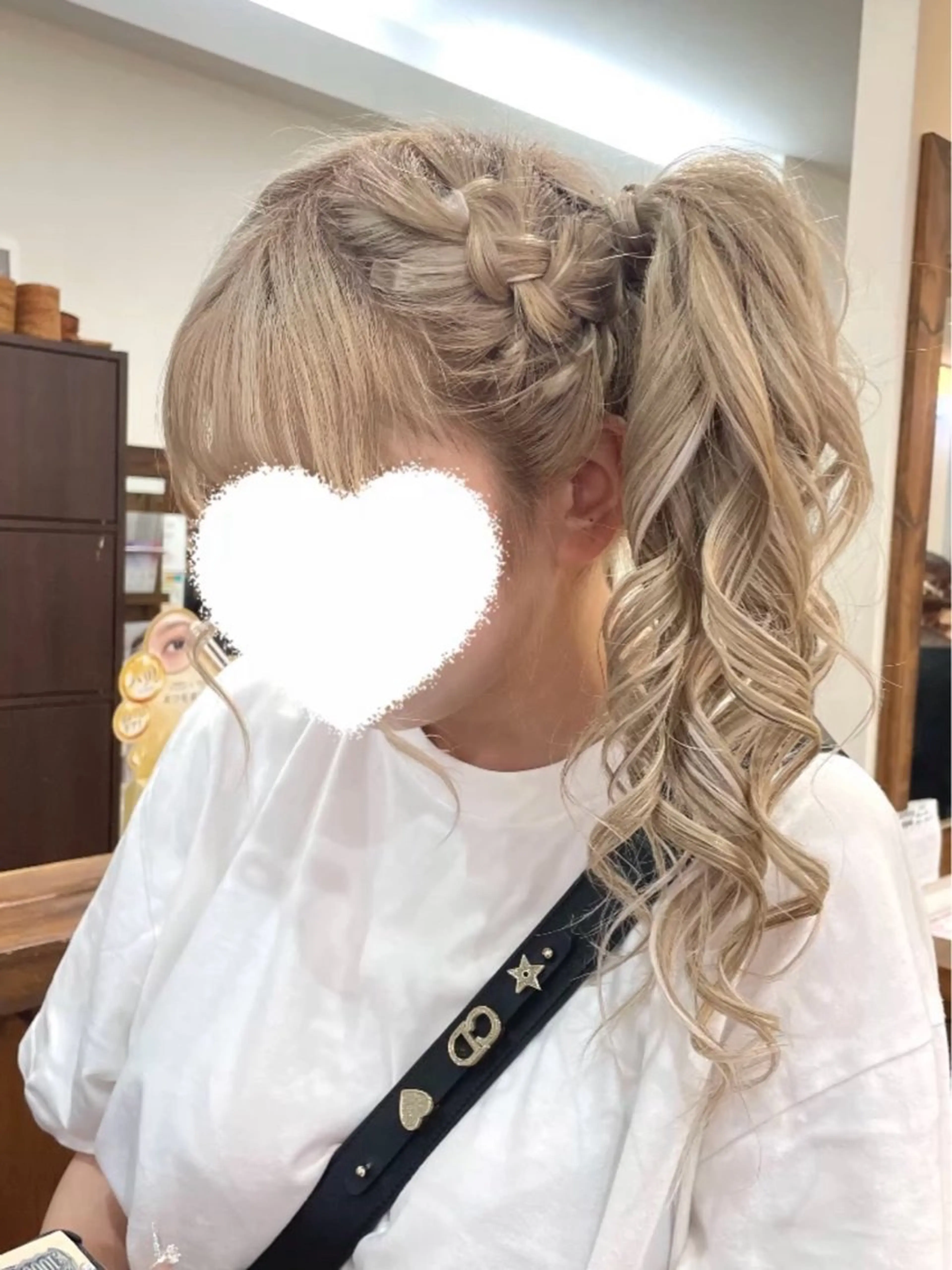 ロング ヘアアレンジ ポニーテール ヘアセット 💖メンズカット モデル募集 晴香💖のヘアスタイル