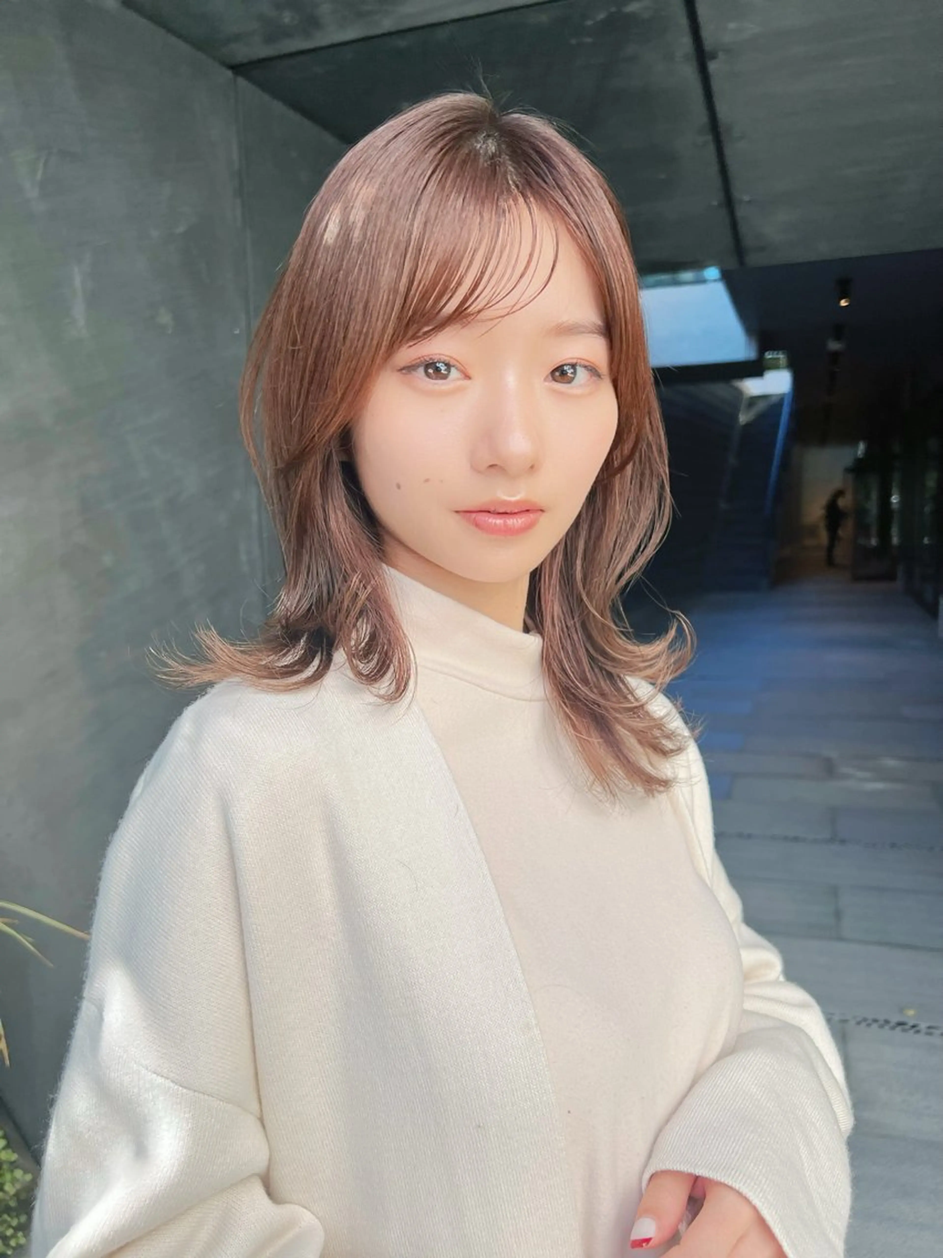 ミディアム カット ヘッドスパ 縮毛矯正 /横山陸人のヘアスタイル