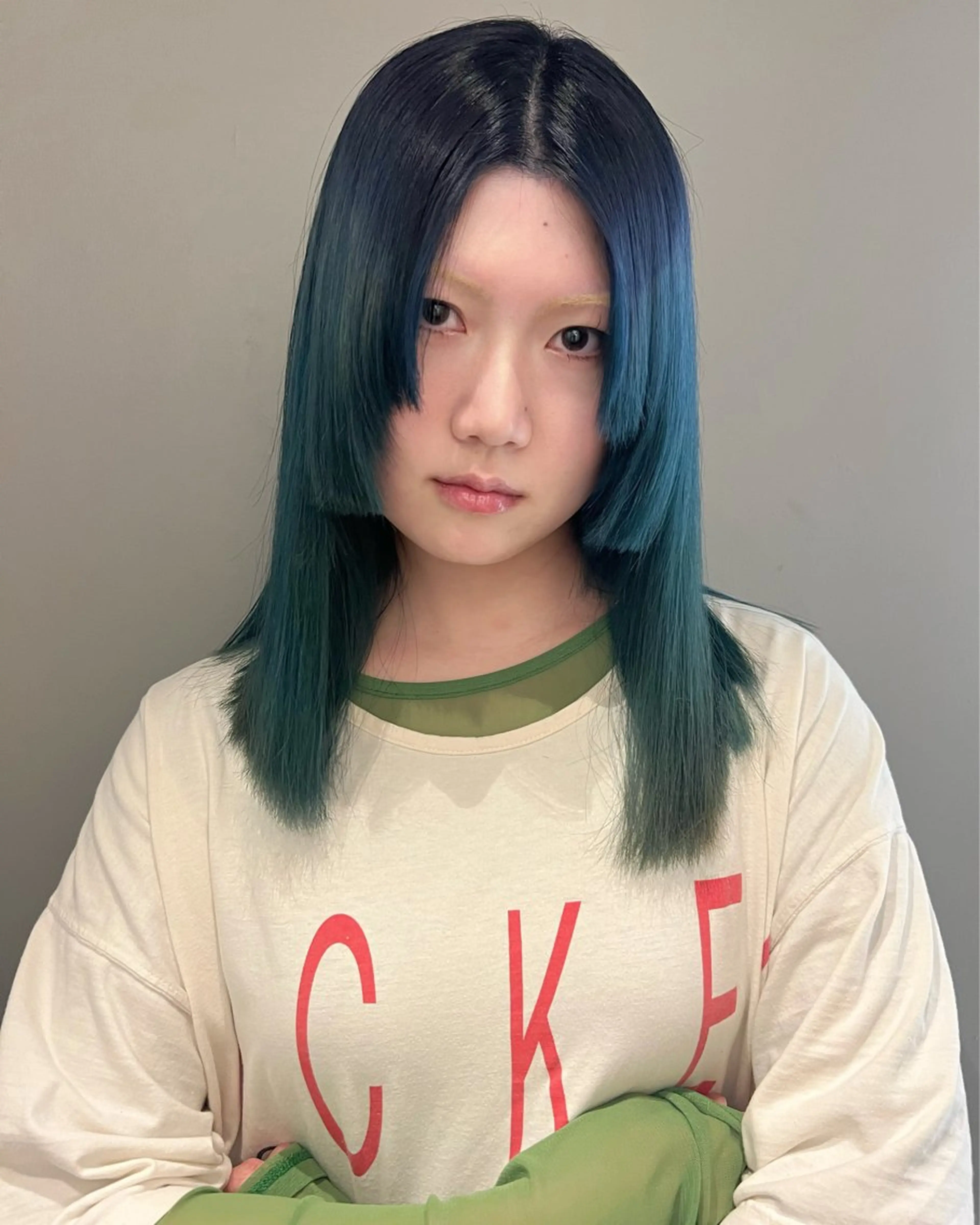 セミロング カラー カット ヘアカラー haco＋所属・圧倒的デザイン力 店長🎨RENAのヘアスタイル