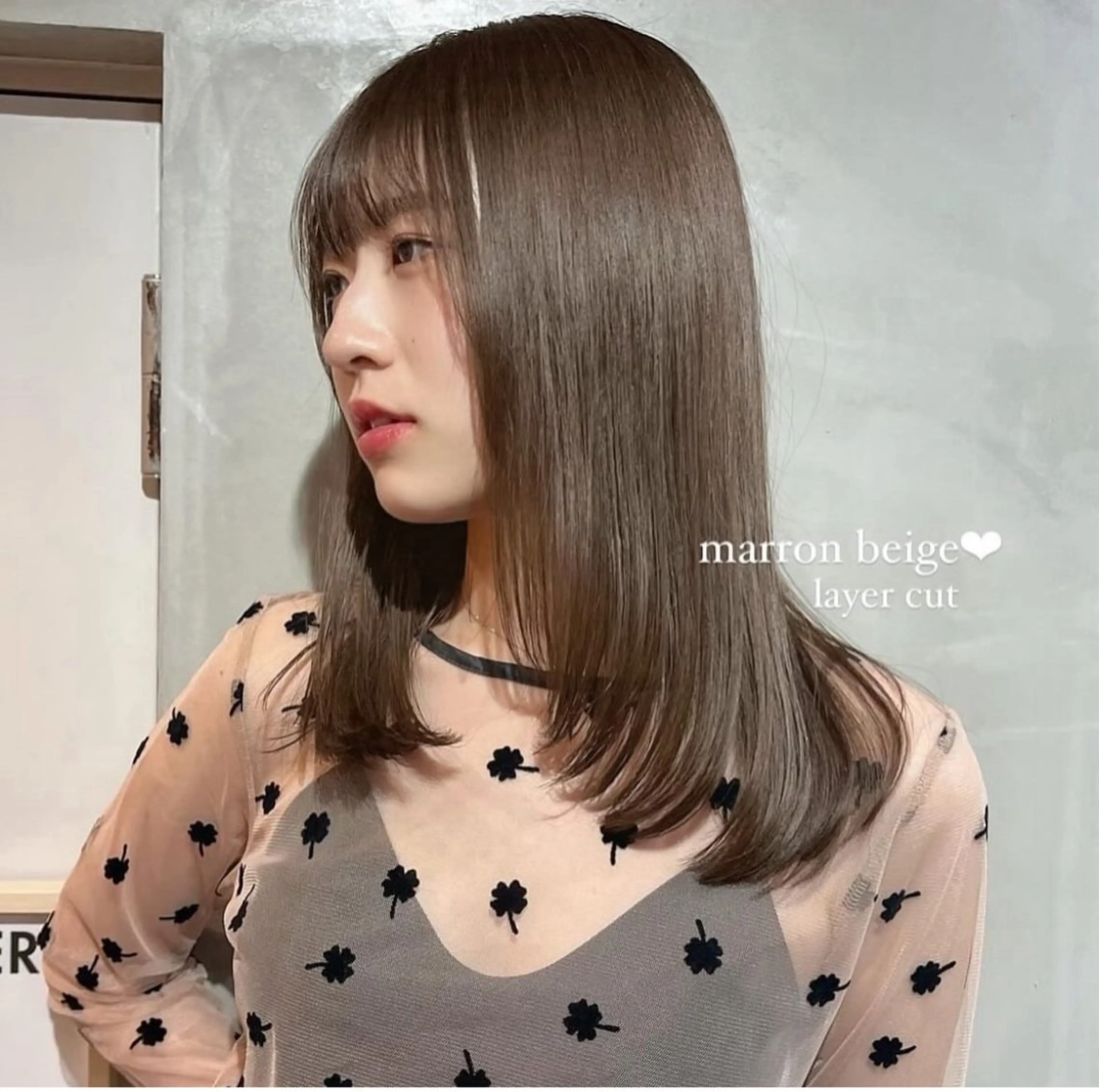 ロング カラー ブラウンカラー the path ナツミのヘアスタイル