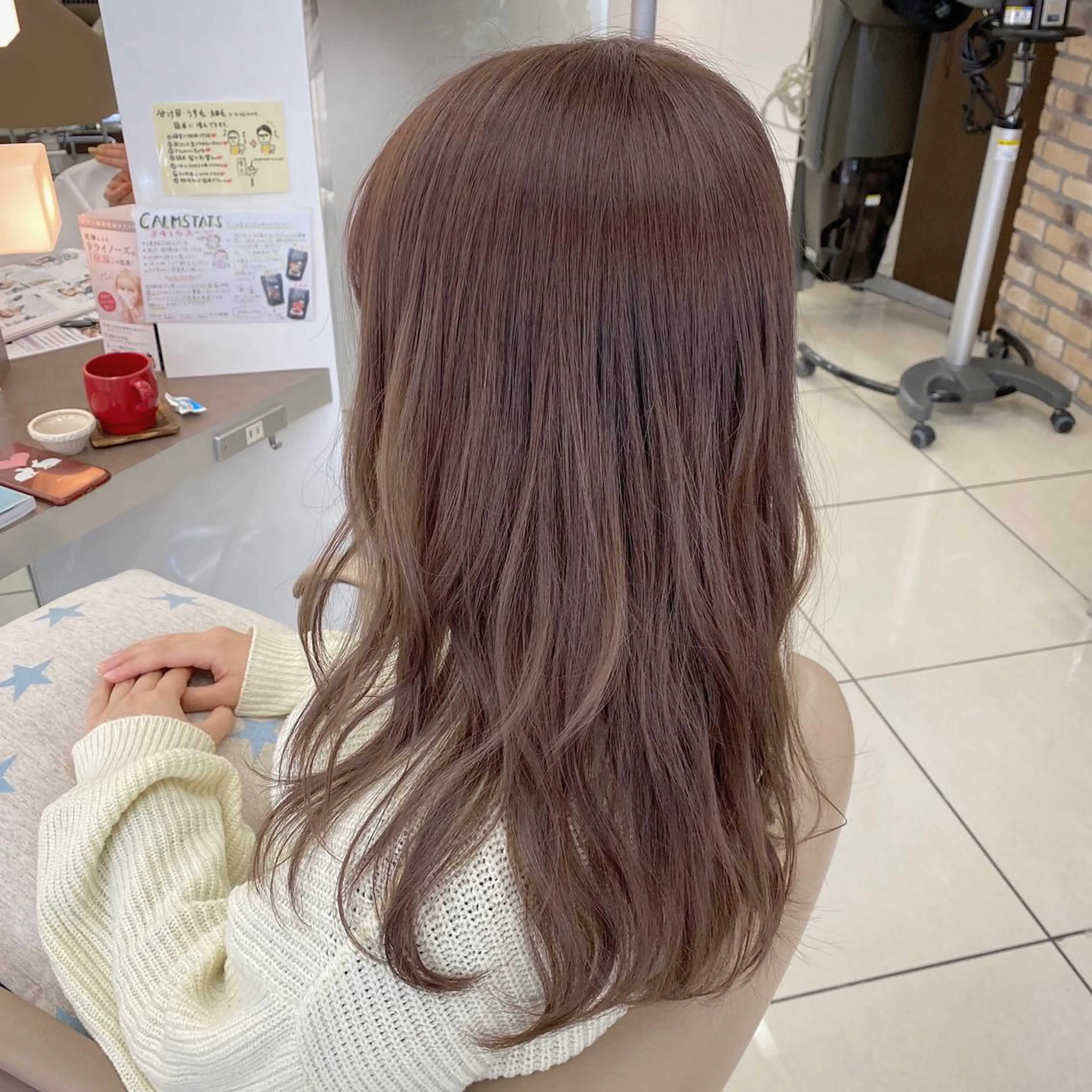 ロング カット ヘアカラー シールエクステ✨️韓 国羽エクステ🪽和希のヘアスタイル