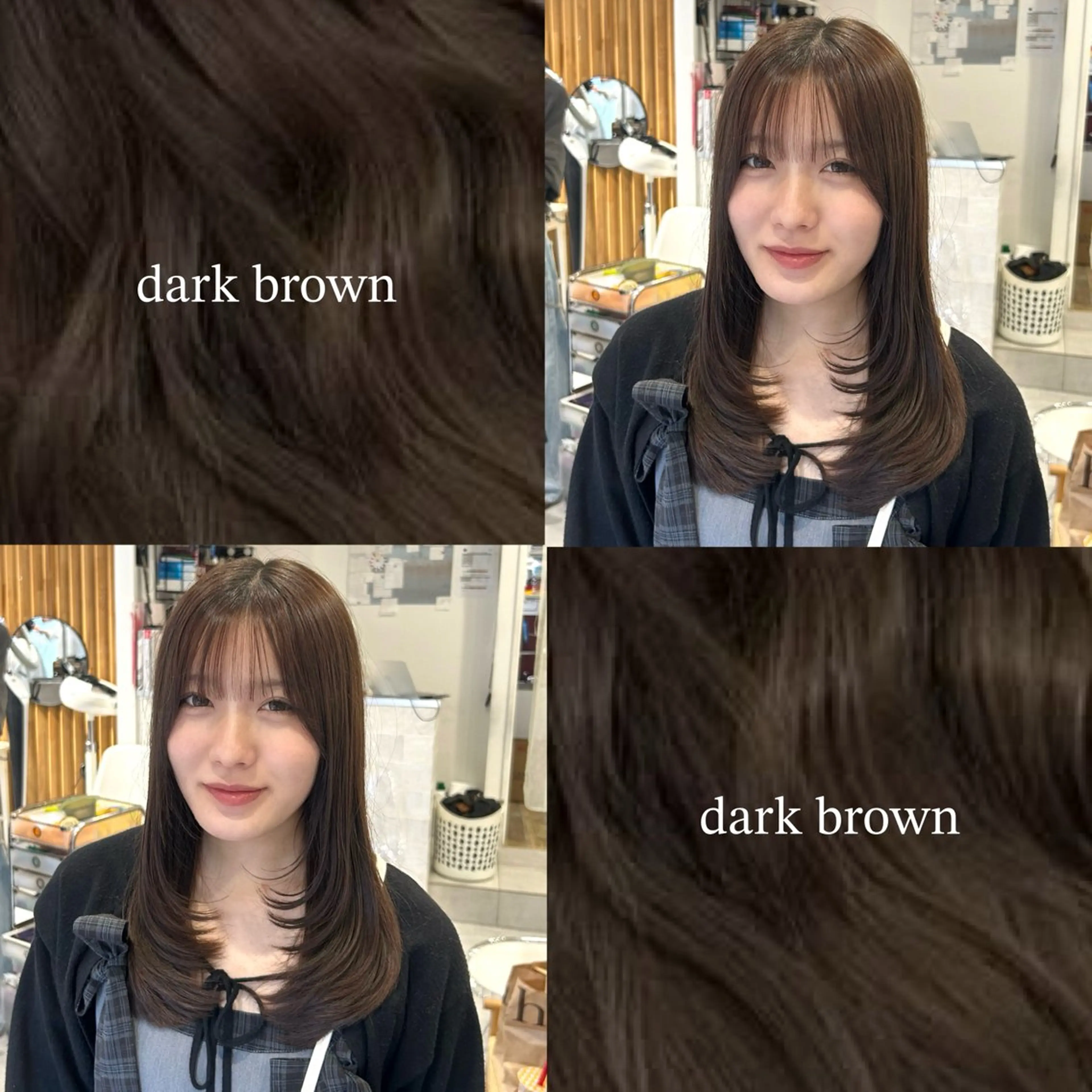 ロング カット ヘアカラー トリートメント 韓国ヘア ‎🤍KANA🎀のヘアスタイル