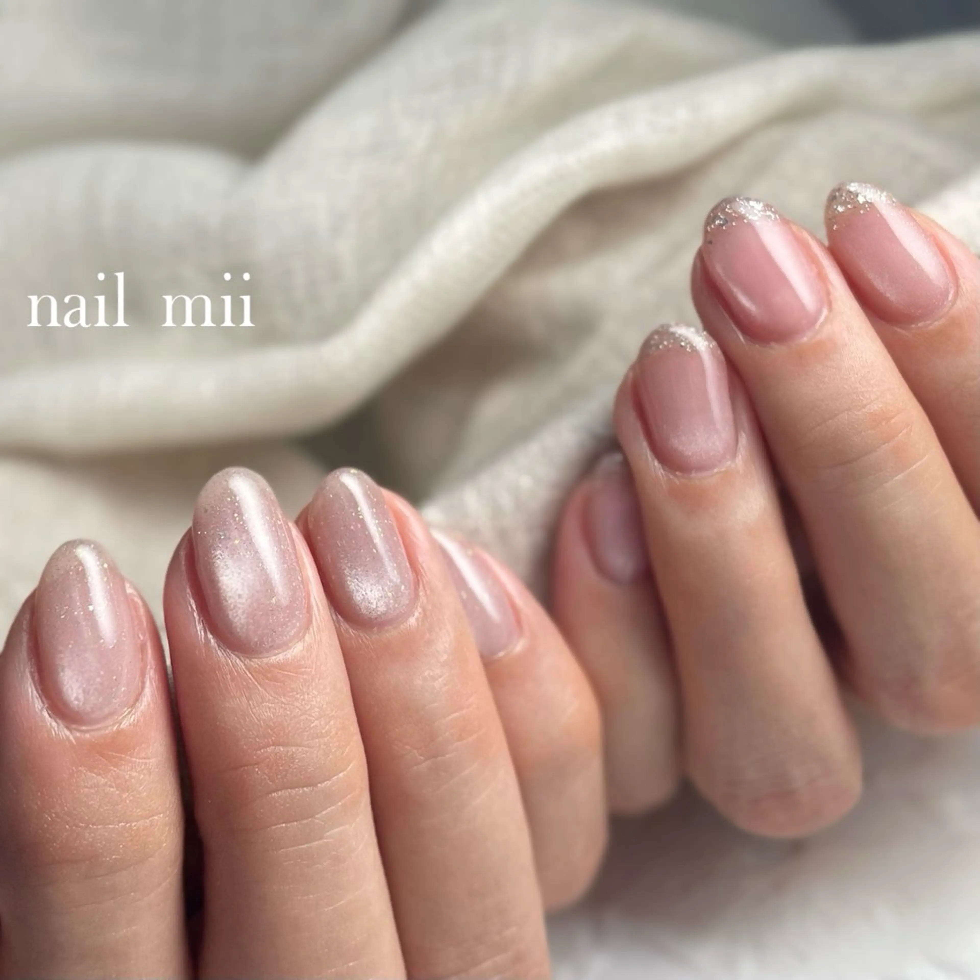 ネイル ラメ(グリッター) マグネットネイル nail mii HIROMIのネイルデザイン