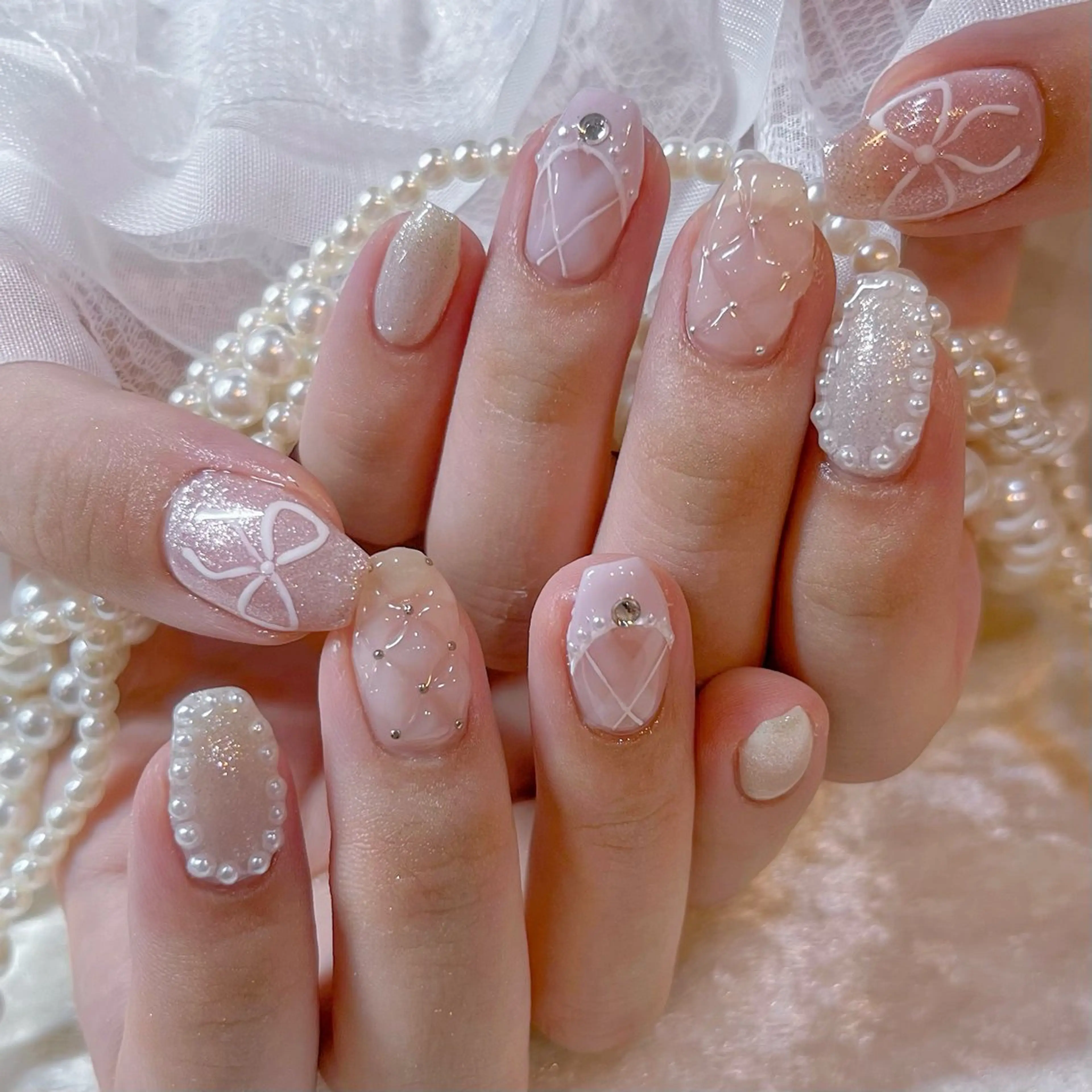 ネイル ハンドネイル Maya 🧊🫧‪のネイルデザイン